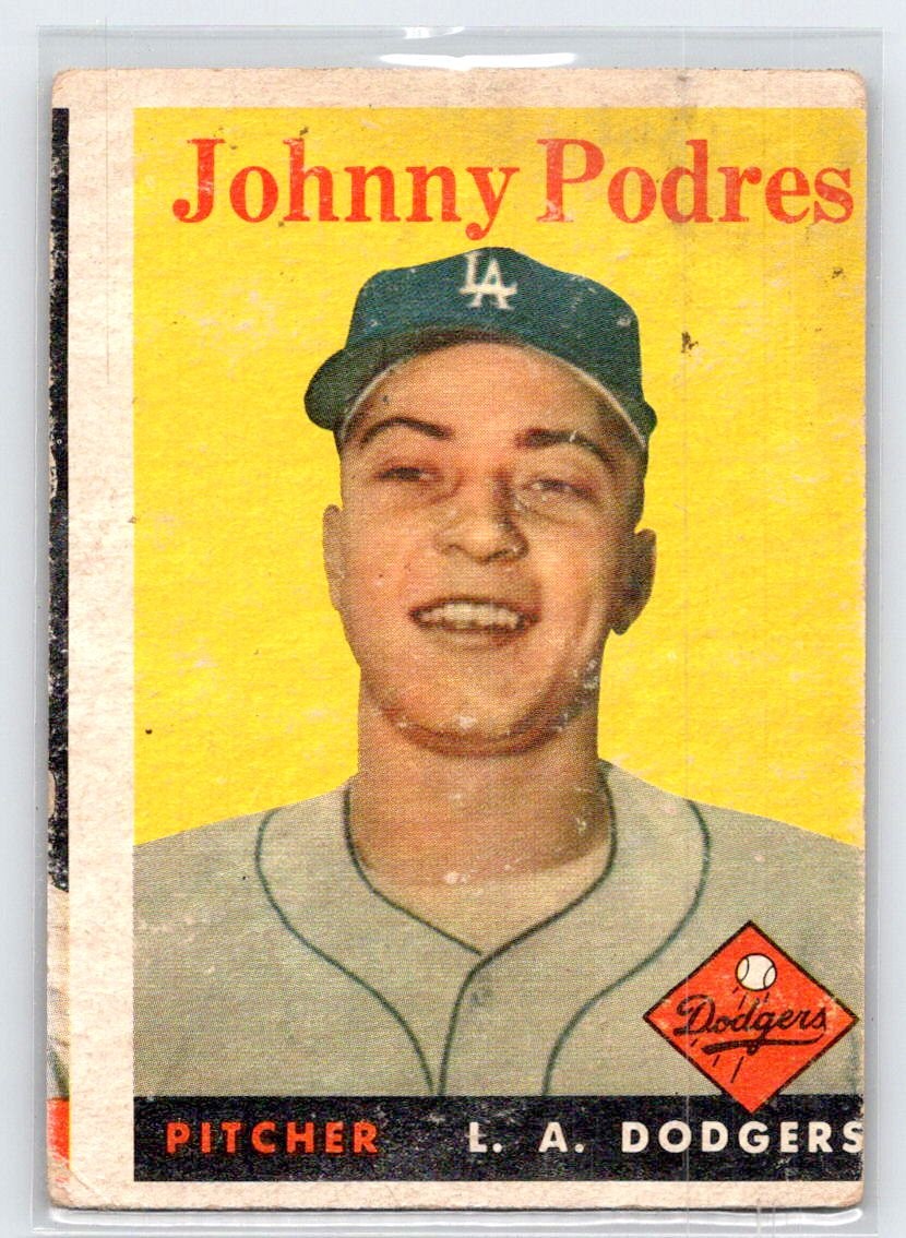 1958 Topps Johnny Podres #120 Dodgers