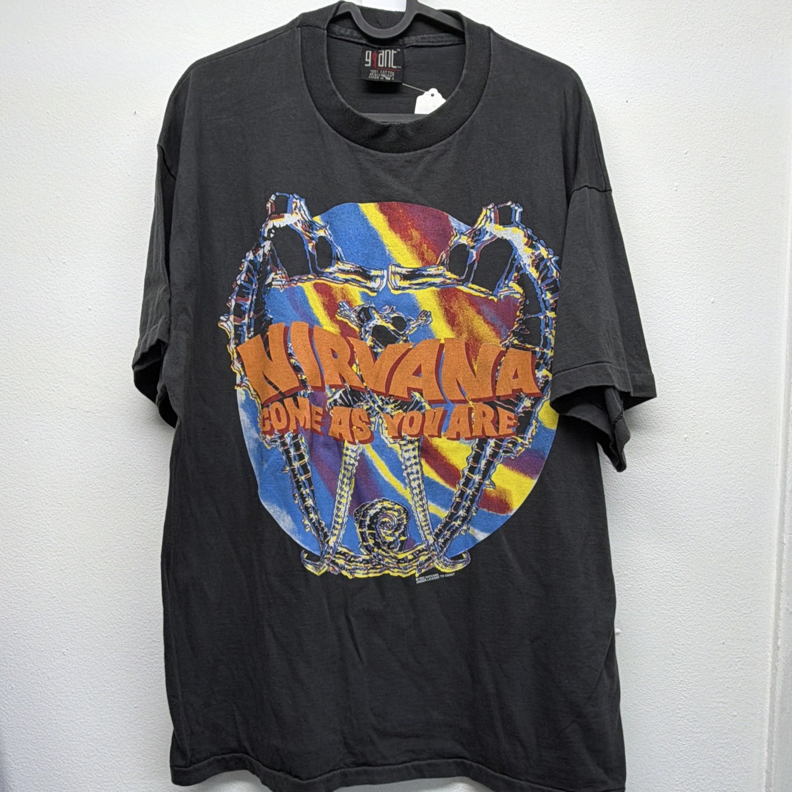Nirvana Come As You Are Band Shirt SS Size Xl