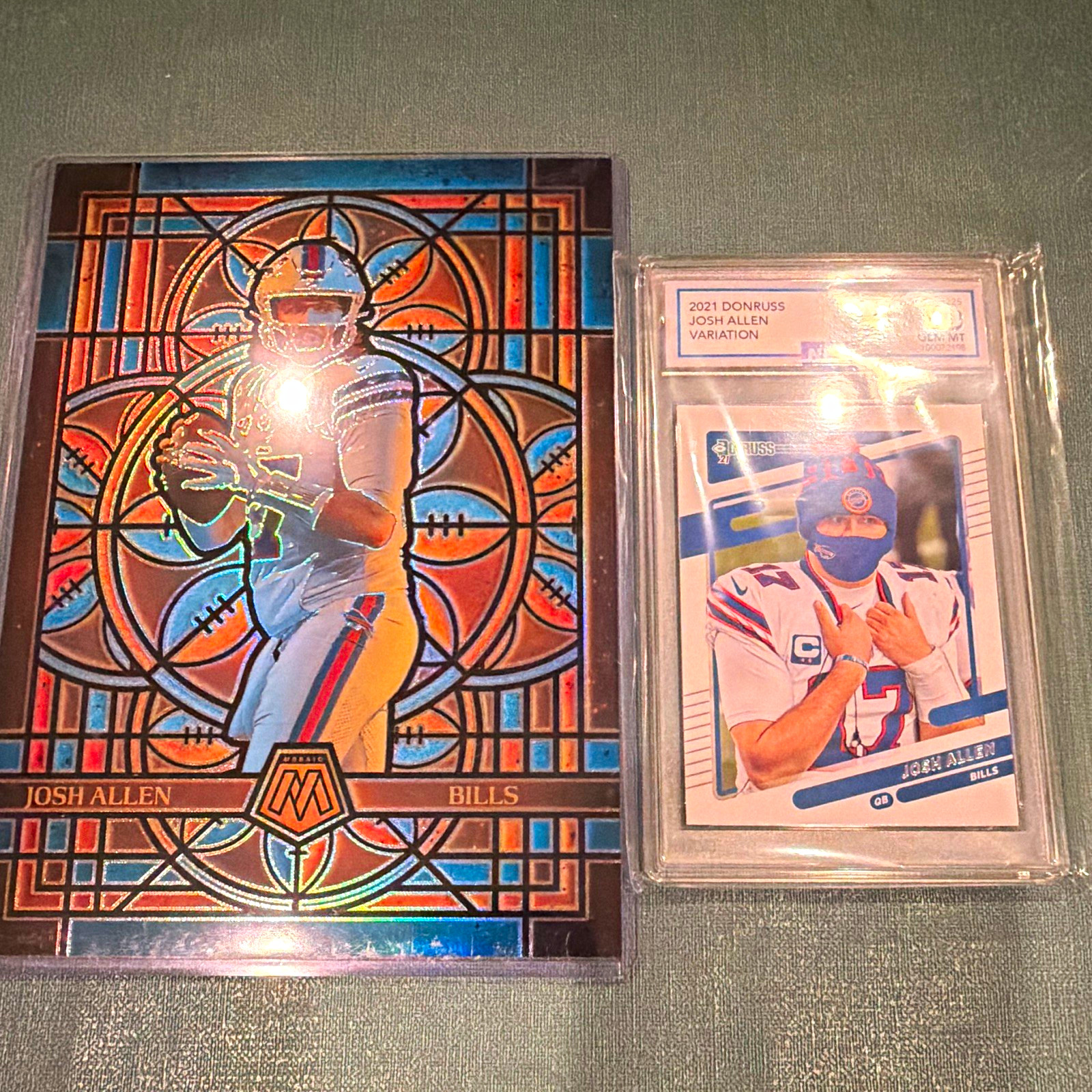 Josh Allen Buffalo Bills 2021 Panini Mosaic Prizm/Donruss Var #225 Graded 10 Josh Allen Buffalo Bills 2021 Panini Mosaic Prizm/Donruss Var #225 Graded 10