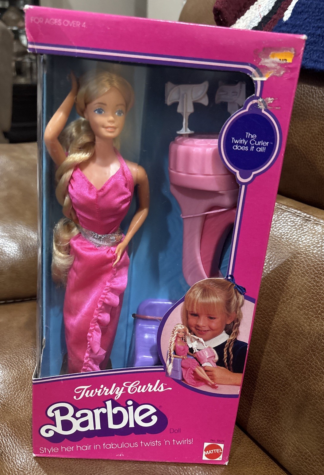 Barbie Twirly Curls Doll with Hair Twirly Curler Mattel  (1982)