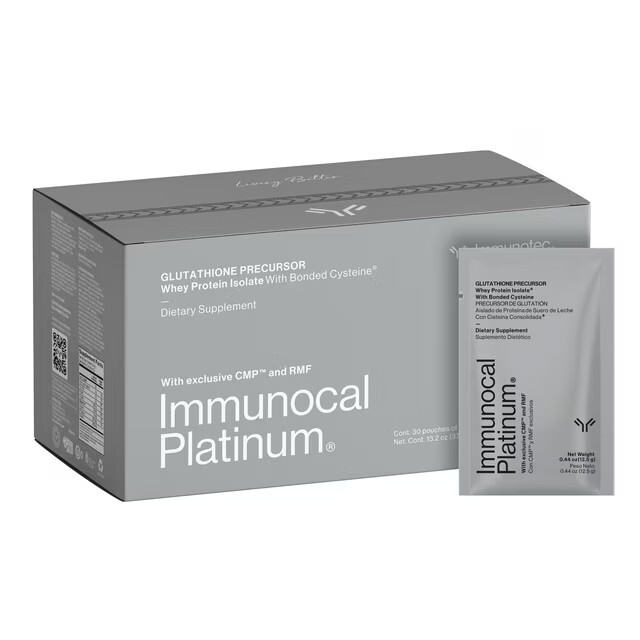 Immunotec Immunocal Platinum Glutathione Precursor 30 pouches Exp 10/2027 Immunotec Immunocal Platinum Glutathione Precursor 30 pouches Exp 10/2027