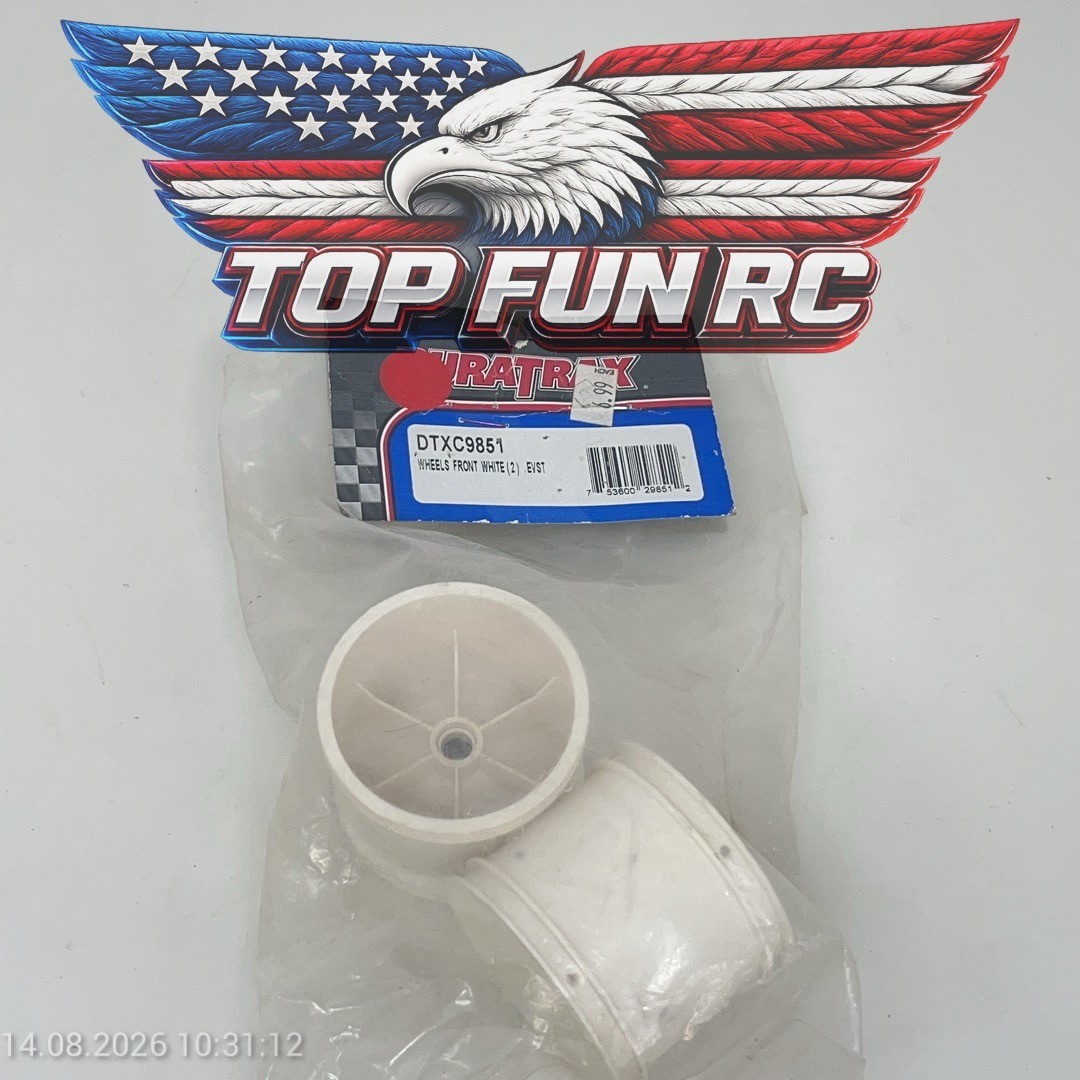 Duratrax DTXC9851 Wheels Front White (2)  