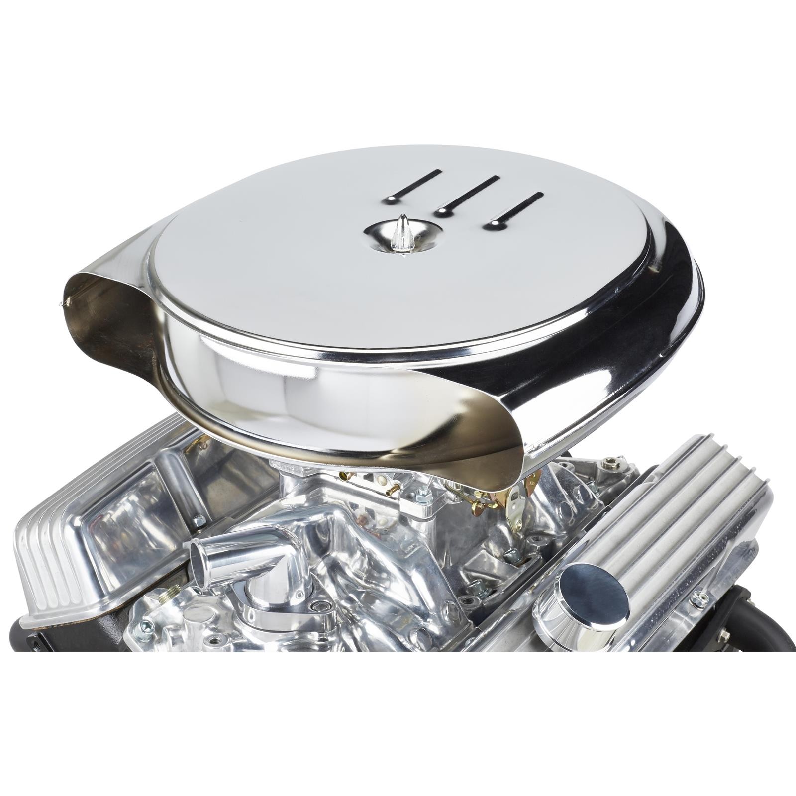 Retro Air Cleaner for 1951-56 Cadillac/Oldsmobile, Steel Chrome Finish
