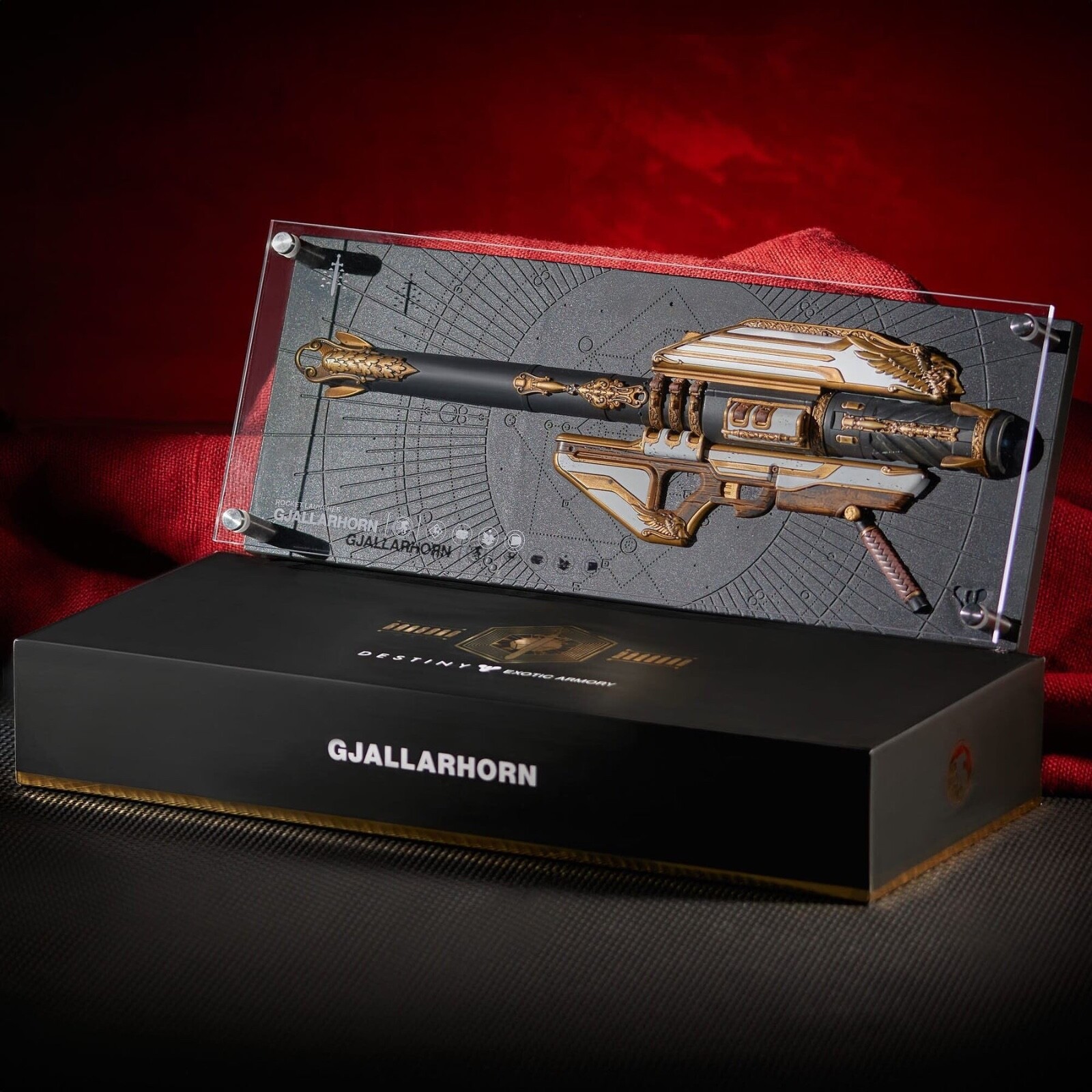 Destiny Exotic Armory Collection Gjallarhorn Hand Cannon Replica Weapon bungie