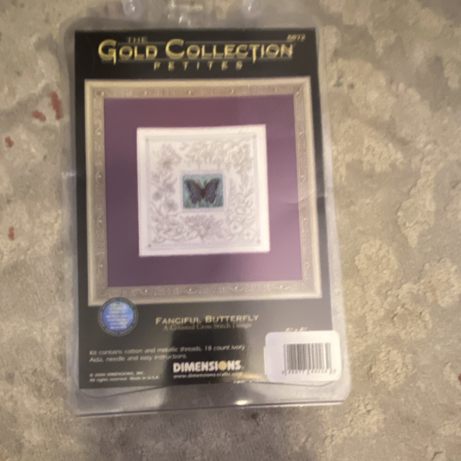 Dimensions Gold Collection Petites Butterfly Counted Cross Stitch Framed 8447 Dimensions Gold Collection Petites Butterfly Counted Cross Stitch Framed 8447