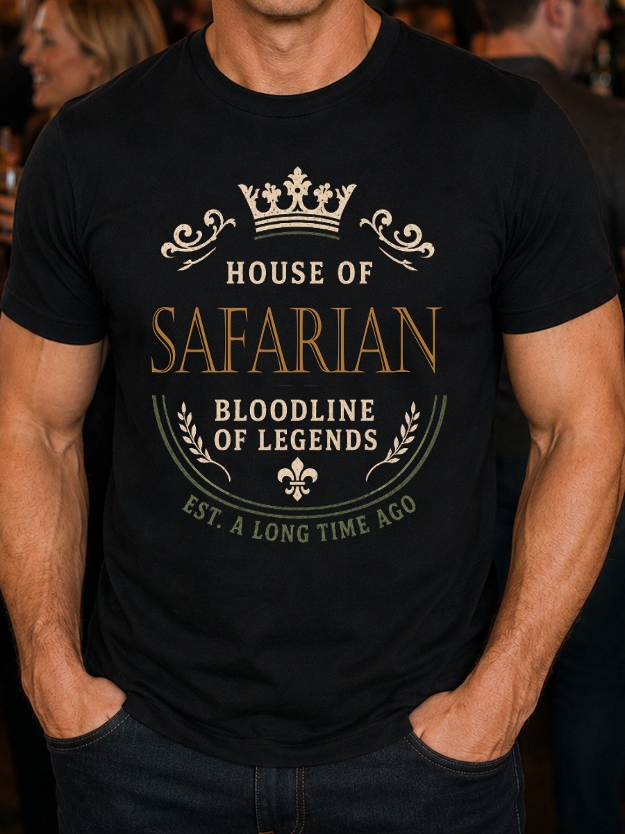 Safarian Family Name Men\'s T-Shirt Birthday Present S-5XL