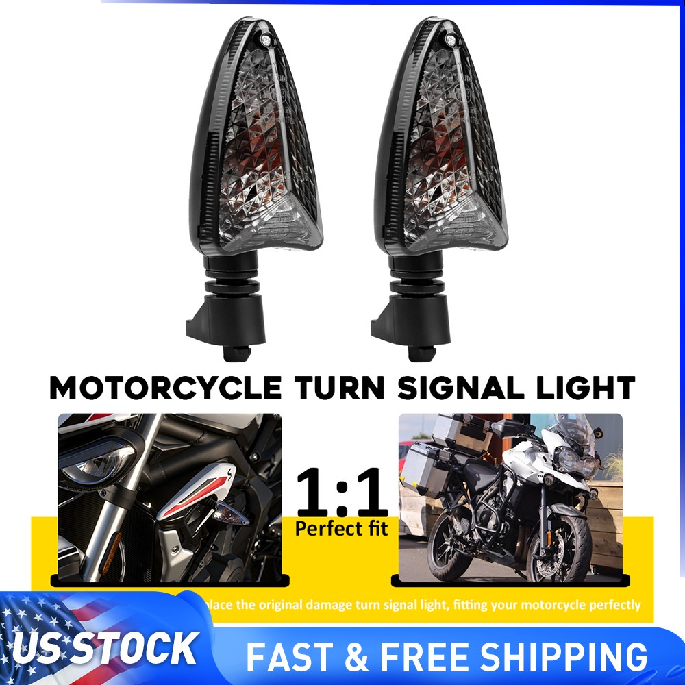 2pcs Amber Turn Signal Blinker Indicator Light For 2006-2018 Triumph Tiger 1050