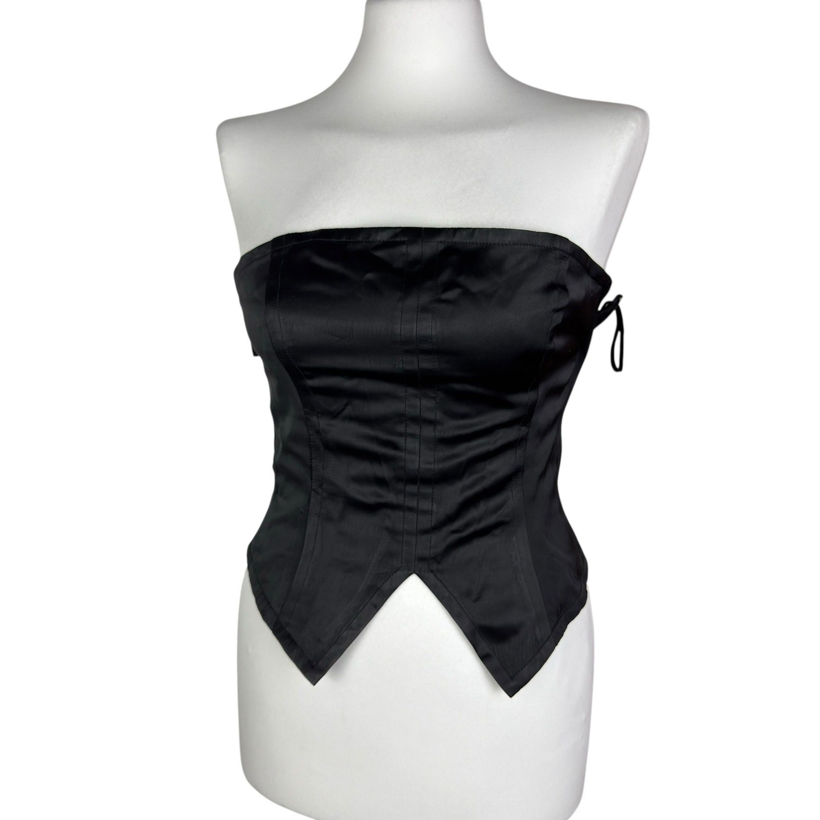 Yves Saint Laurent Womens Black Gothic Corset Top 38 Yves Saint Laurent Womens Black Gothic Corset Top 38
