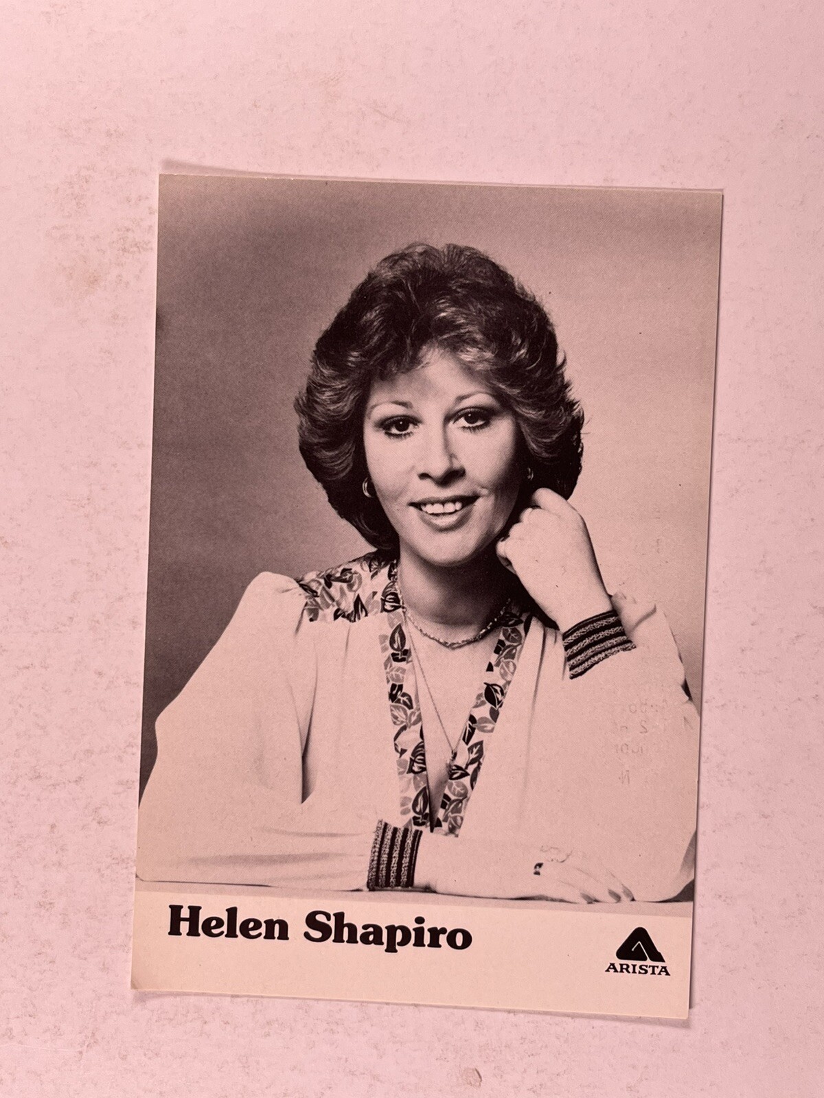 Helen Shapiro Photograph Original Black And White Press Promotion Circa 1970s