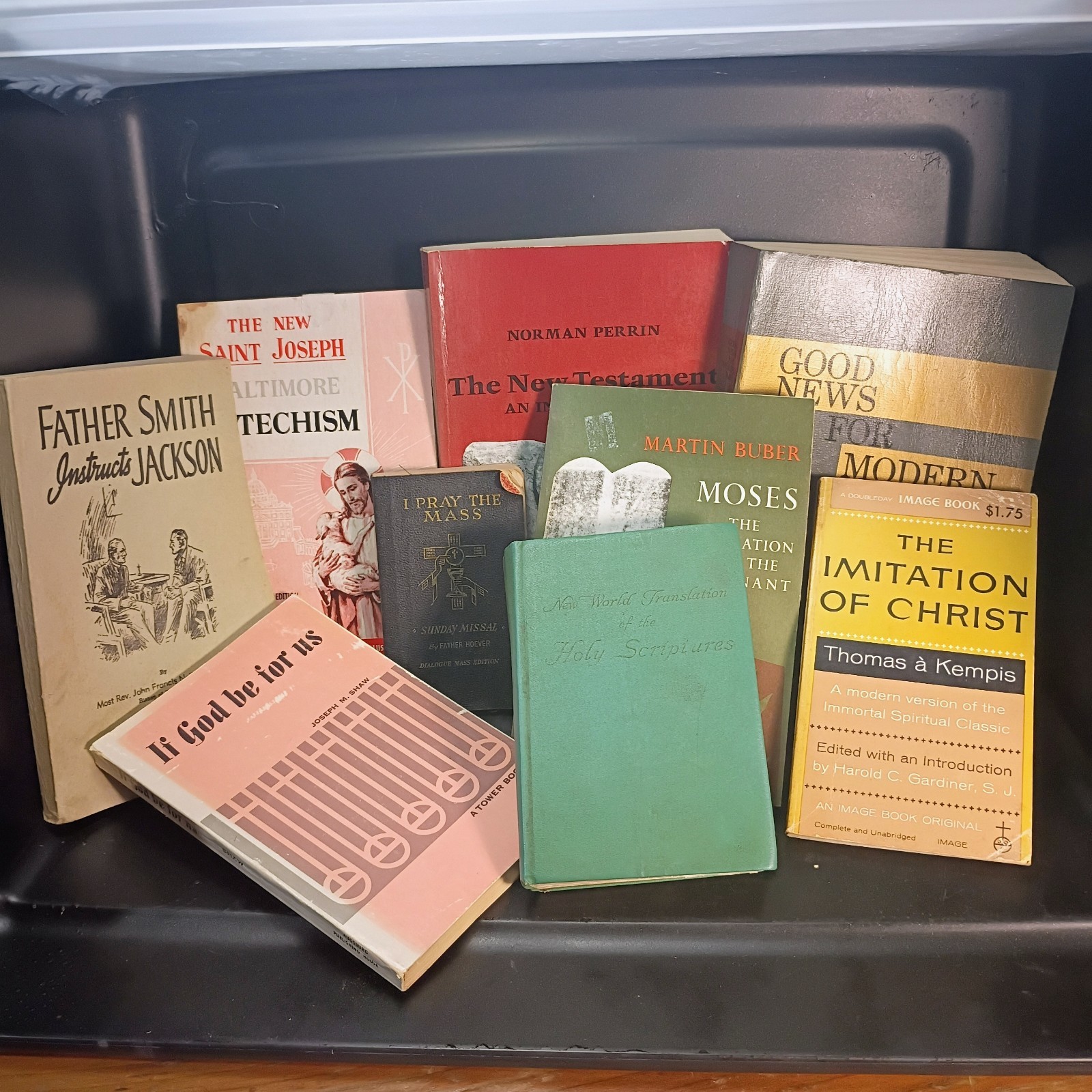 9 Vintage Christian Books Including New Testament Softcovers 