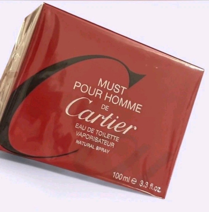 Must Pour Homme de CARTIER Eau De Toilette Spray 3.3 oz / 100 ml .New Sealed Box