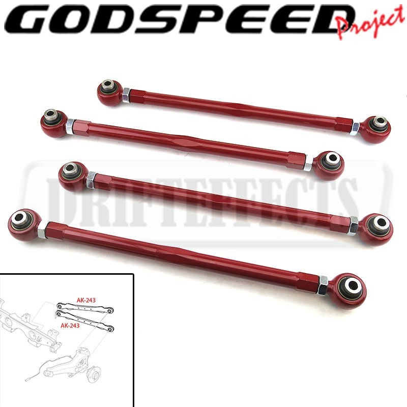 Godspeed 4-Piece Adjustable Rear Camber Arms Kit For Mini Clubman (F54) 2016-24