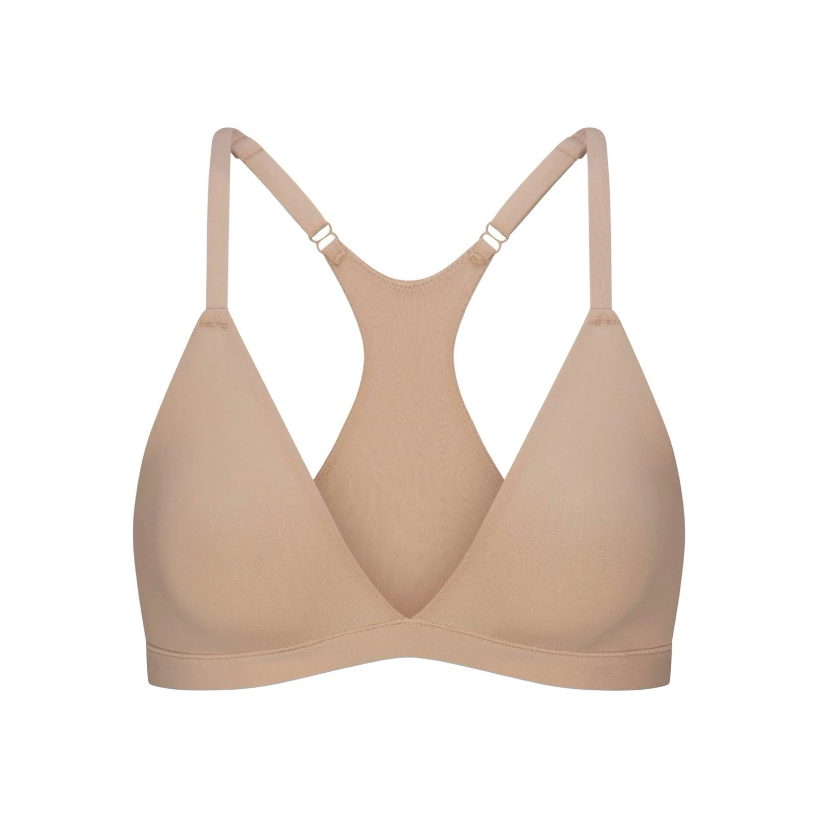 Skims Fits Everybody Racerback Plunge Bralette - Clay- NWT - XS