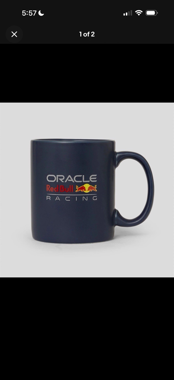 Oracle Red Bull Racing F1 Team Castore Coffee Mug - Navy Blue Oracle Red Bull Racing F1 Team Castore Coffee Mug - Navy Blue