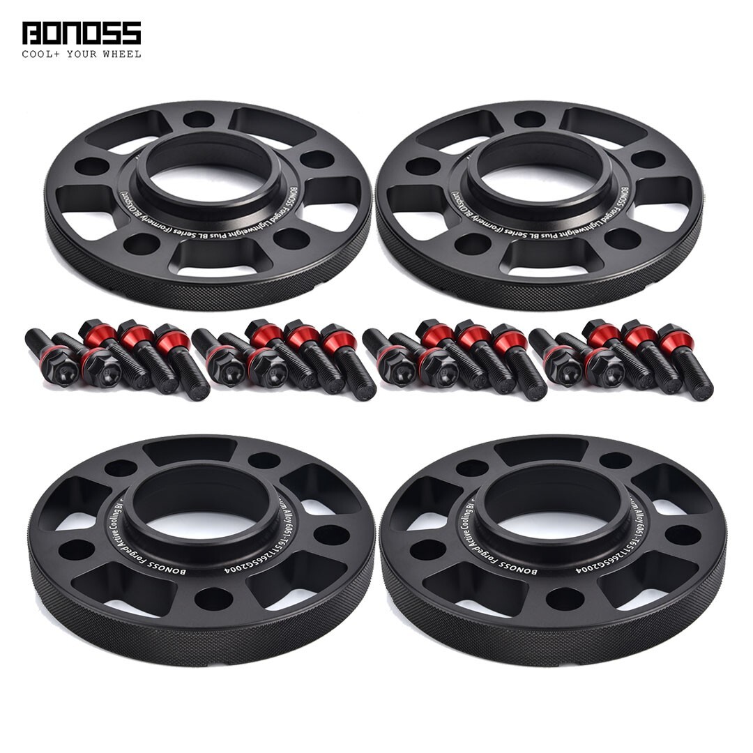 BONOSS 4Pc 15mm+20mm Black Wheel Spacers for New Range Rover L460 and Sport L461