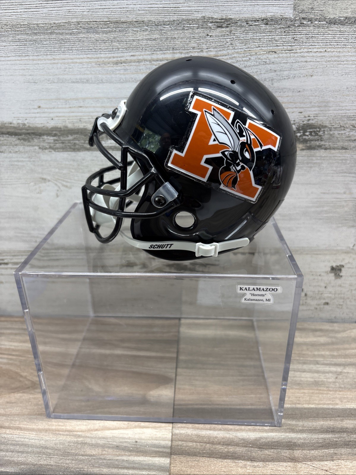 Vintage Kalamazoo Hornets custom Schutt Helmet With Case