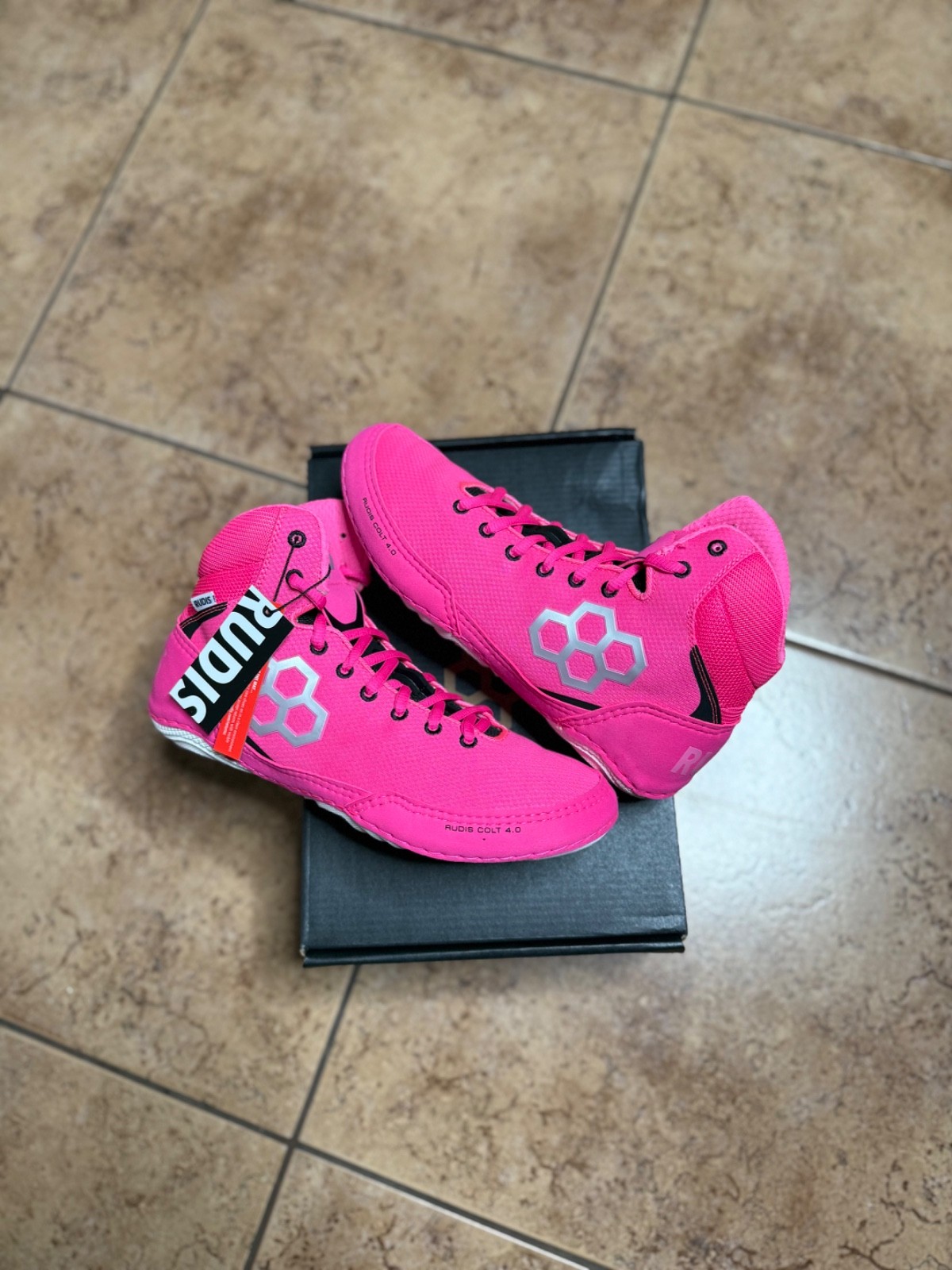 Rudis Colt 4.0 Adult Wrestling Shoes Pink - Mens Size 6-14 - RUDNC1011-PNK-08