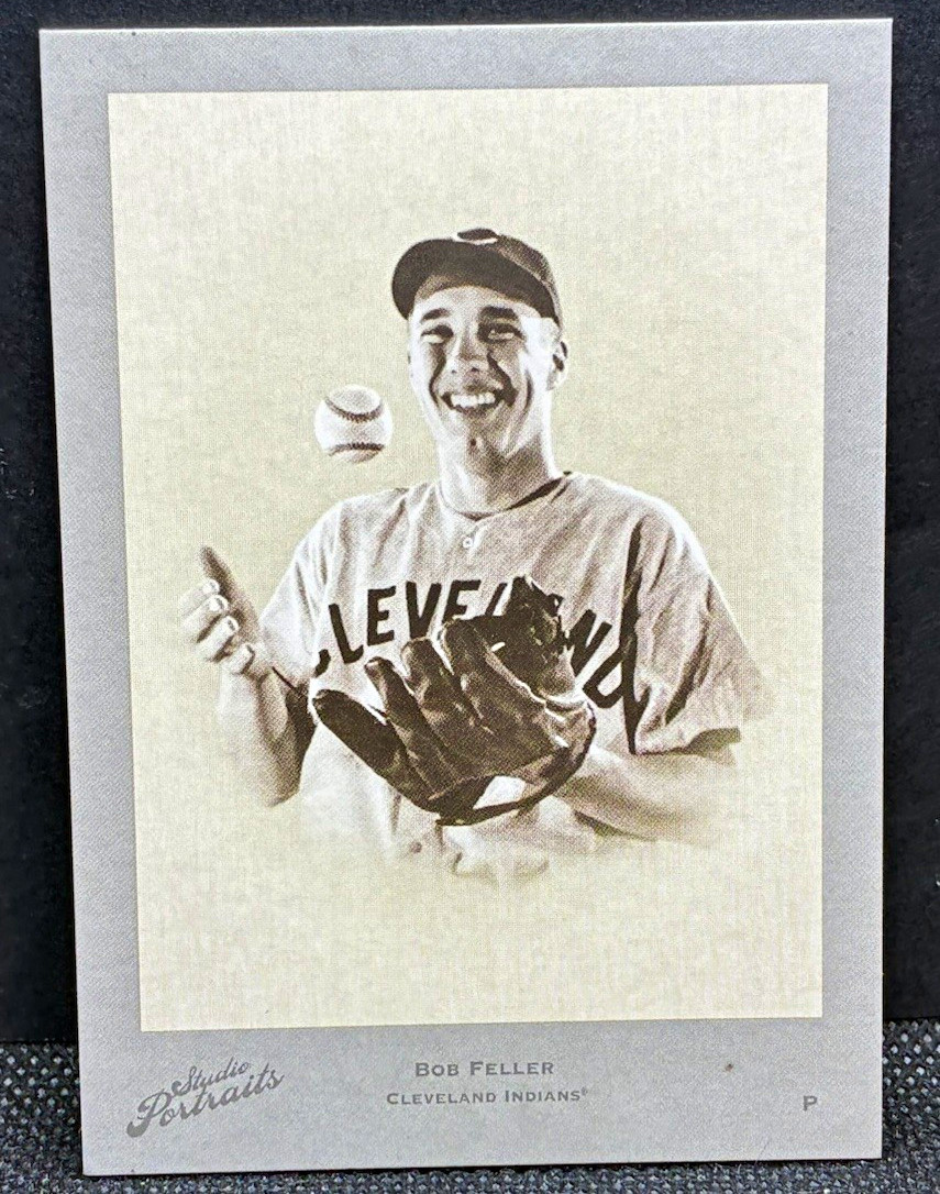 Donruss 2005 Studio Bob Feller Cleveland Guardians SP-72 Insert Serial Numbered