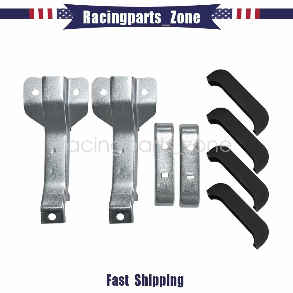 2 Upper +2 Lower Radiator Support Brackets Rubbers For 1967-1972 Chevy GMC Truck