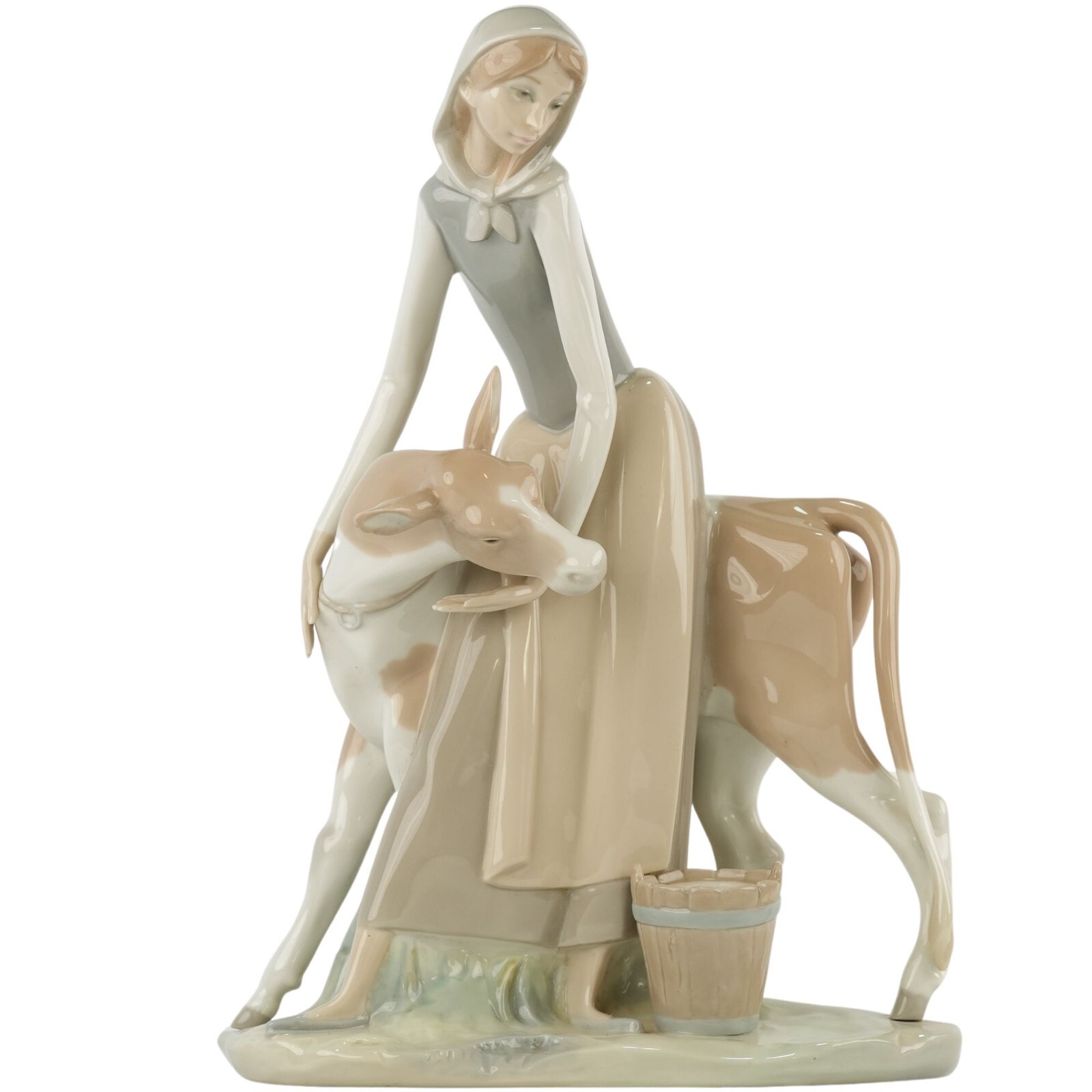 Retired Rare Lladro #4513 “Girl with Calf” Figurine – Stunning Piece 13