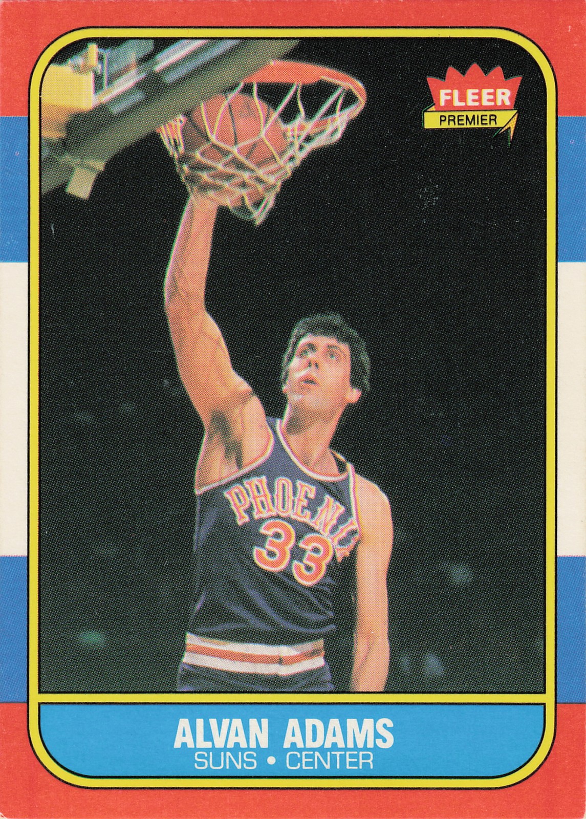 Fleer 1986-87 Fleer #2 Alvan Adams Excellent Fleer 1986-87 Fleer #2 Alvan Adams Excellent