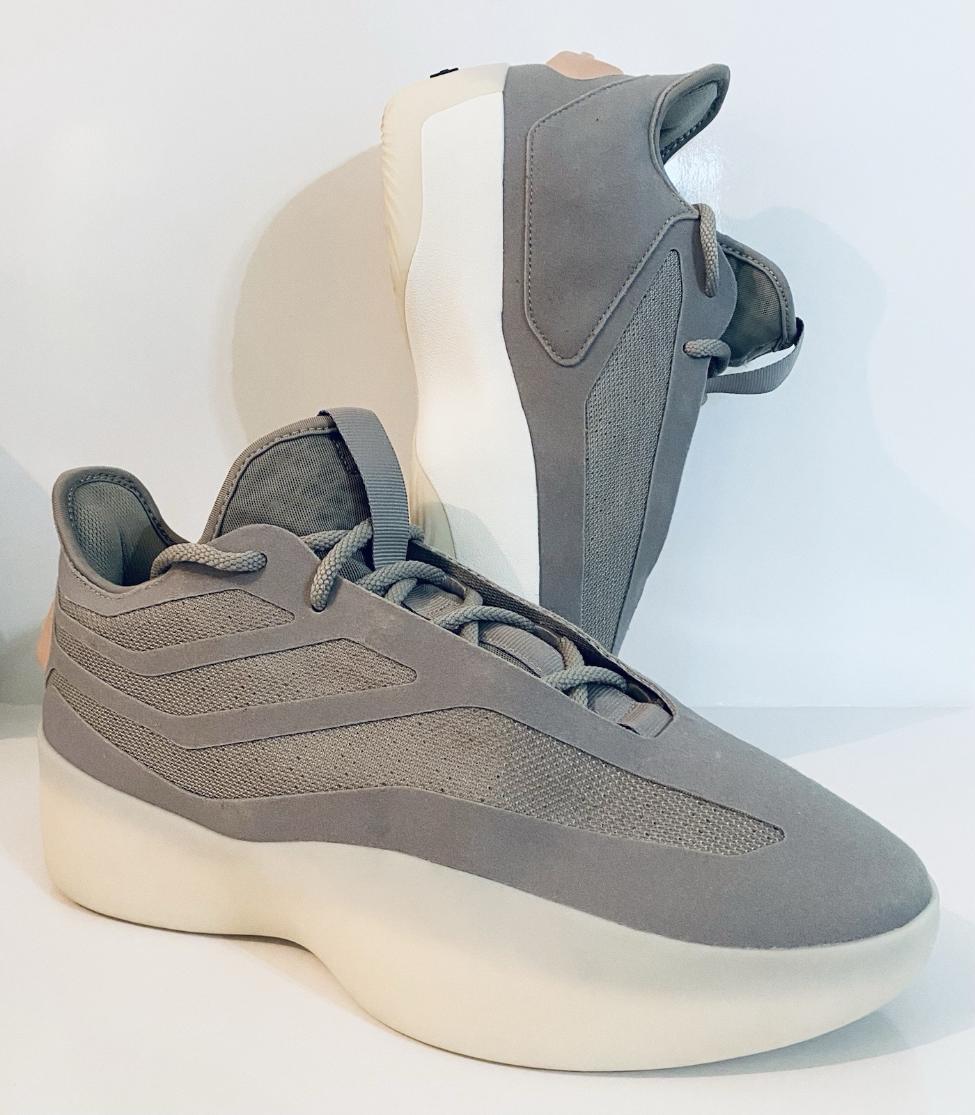 adidas Fear of God x II BASKETBALL Sneaker Putty Beige Gray JS0980 Mens 11.5
