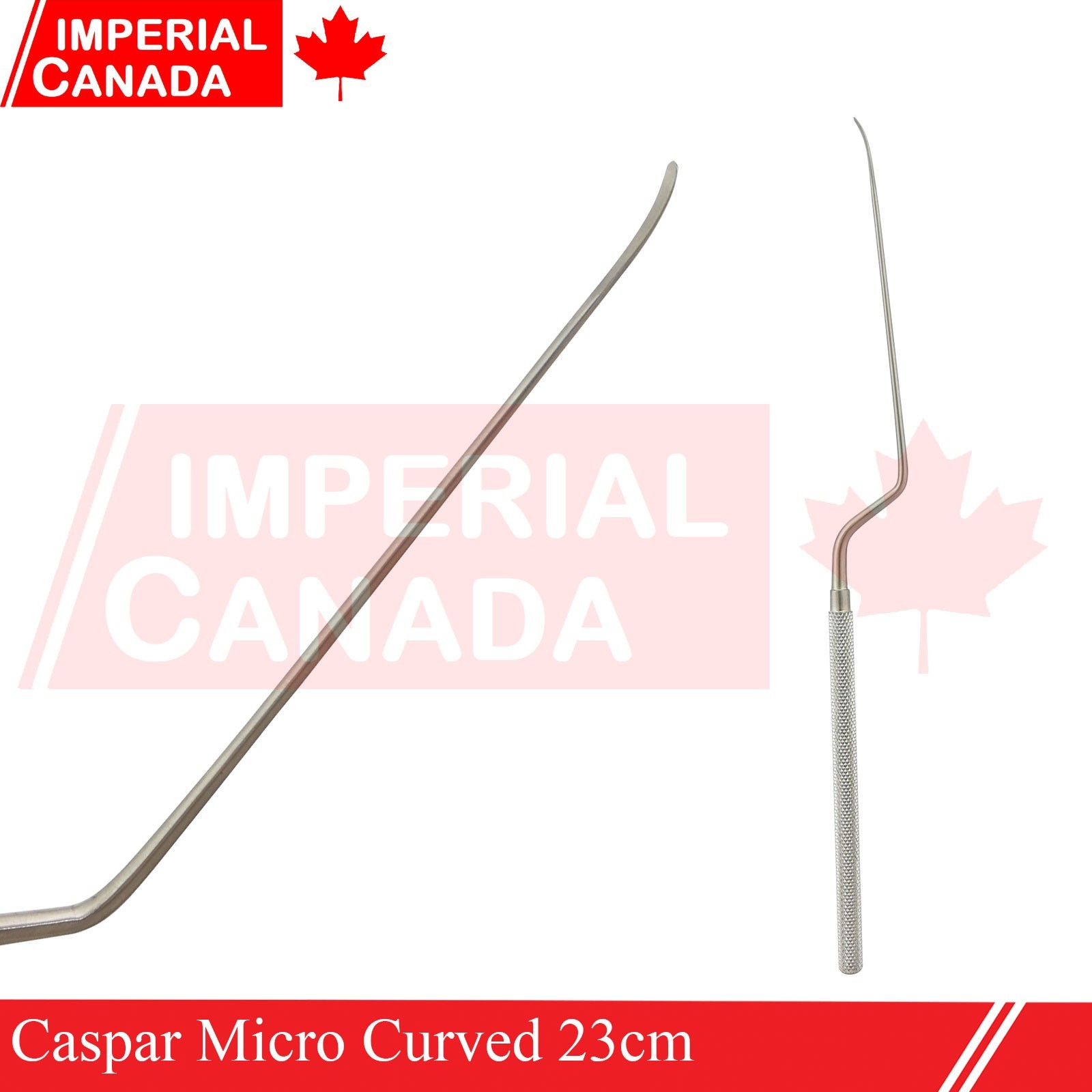 Caspar Micro Dissector Bayonet 23cm Curved 2mm German Grade Surgical KLP2456
