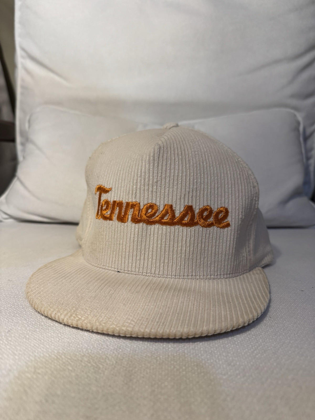 Vintage University Of Tennessee Volunteers Embroidered Hat Snapback AJD Corduroy