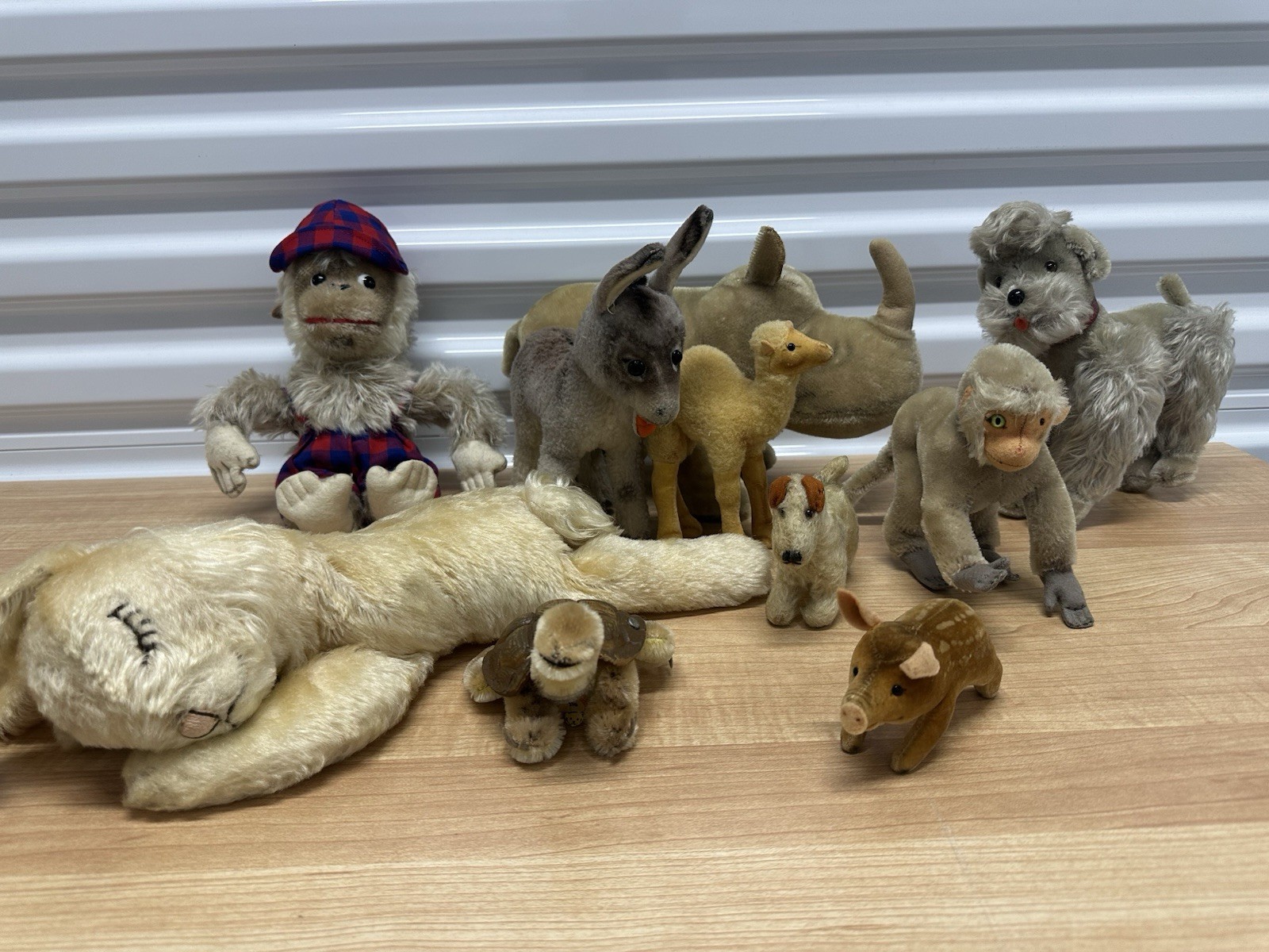 Lot of 10 Vintage Steiff Animals Mid Century Estate German Plush Wholesale
