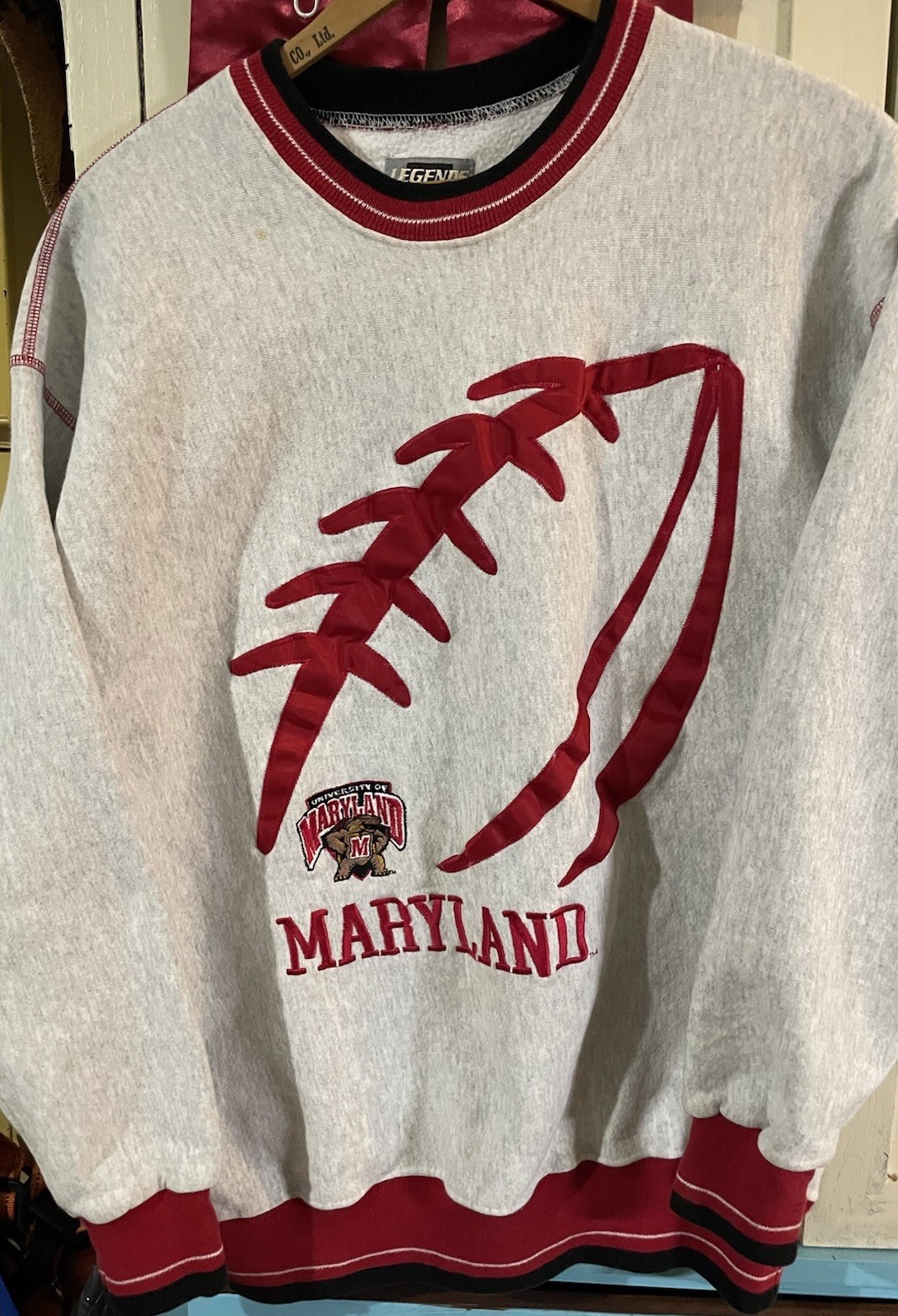 Vintage 90s Maryland University Terrapins Terps Legends Sweatshirt Legends Sz XL