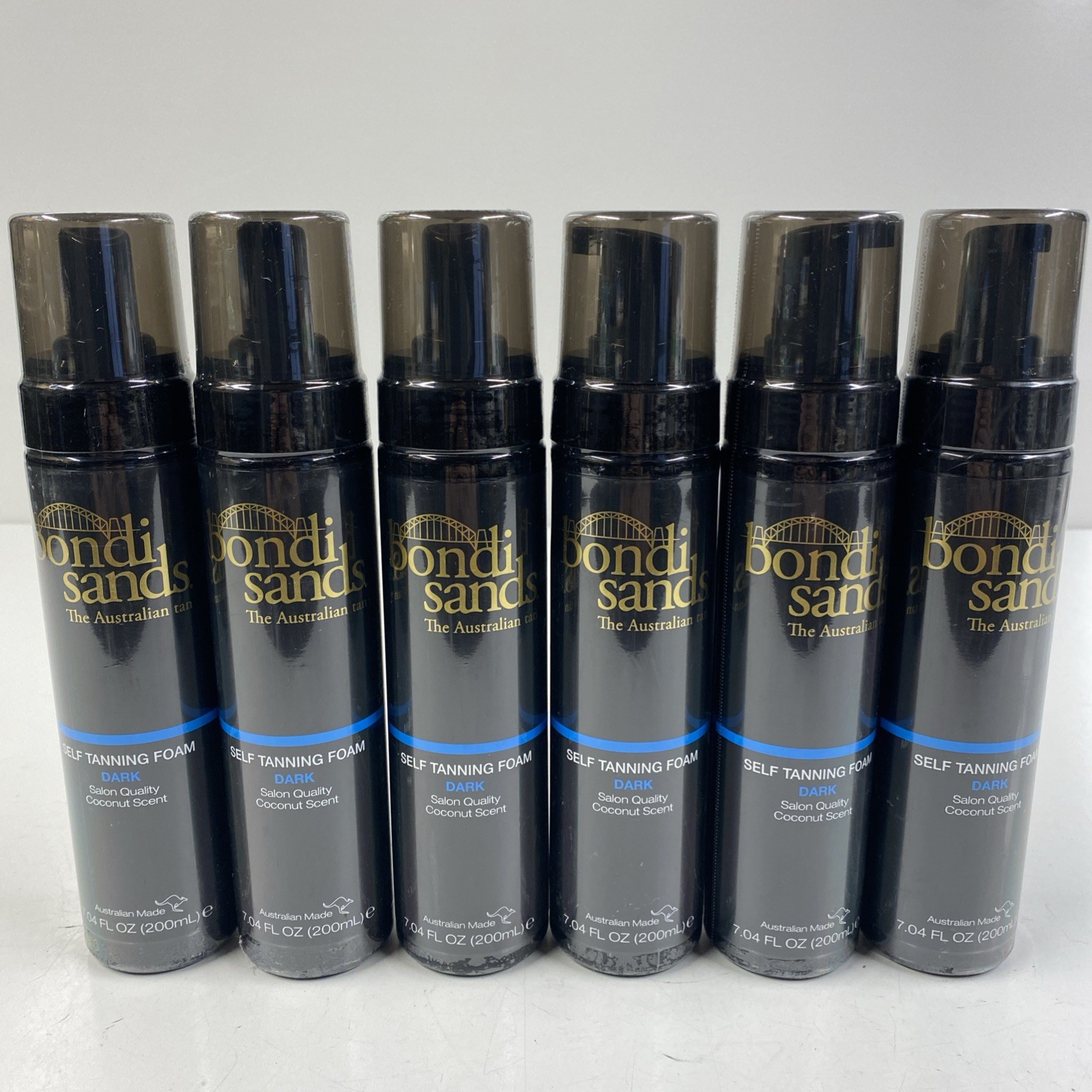 LOT x6 BONDI SANDS Self Tanning Foam DARK Coconut Scent 7.04 Fl Oz LOT x6 BONDI SANDS Self Tanning Foam DARK Coconut Scent 7.04 Fl Oz
