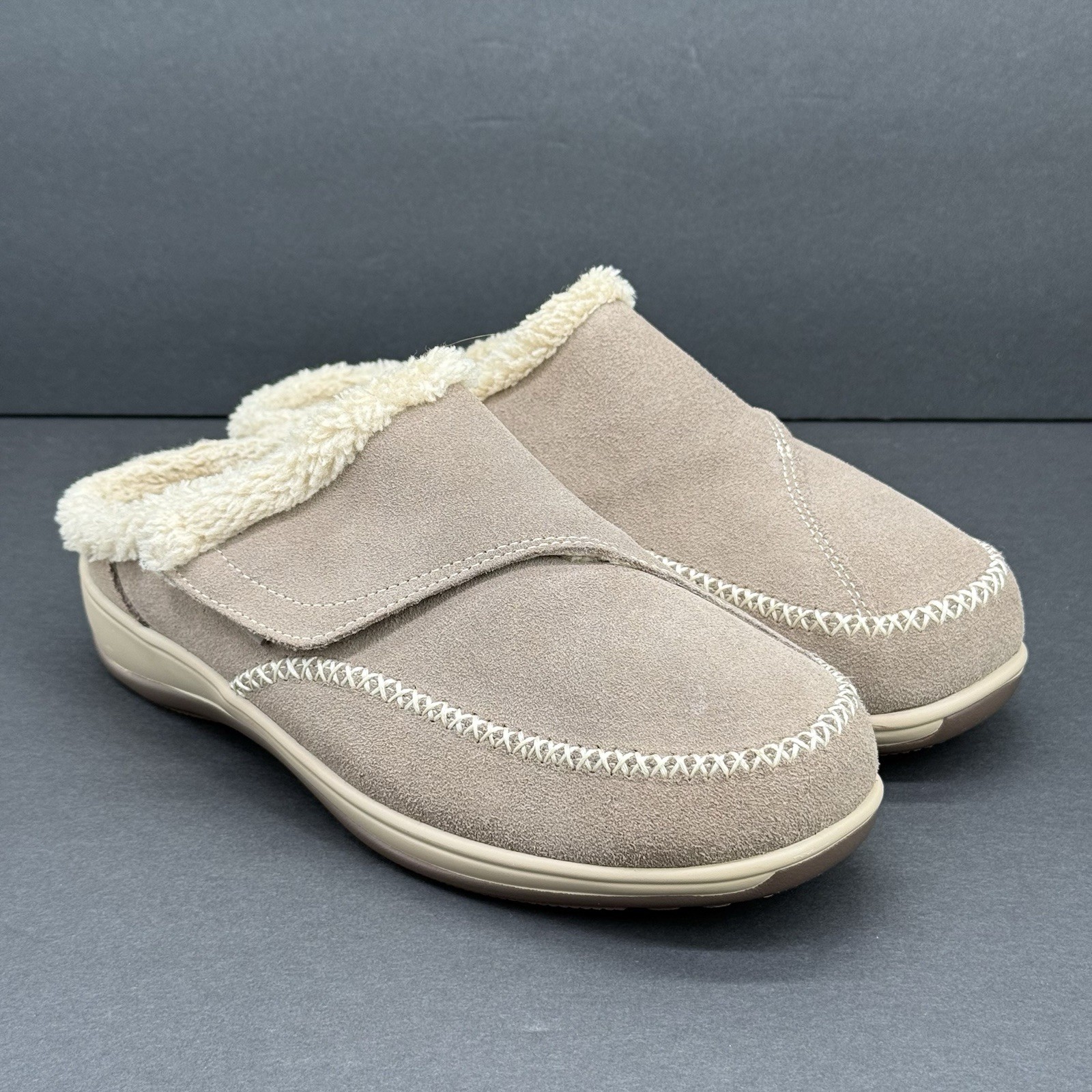 Orthofeet Charlotte Women\'s Slippers Outdoor Shoes Tan S735 Size US 9.5 2E Wide Orthofeet Charlotte Women\'s Slippers Outdoor Shoes Tan S735 Size US 9.5 2E Wide