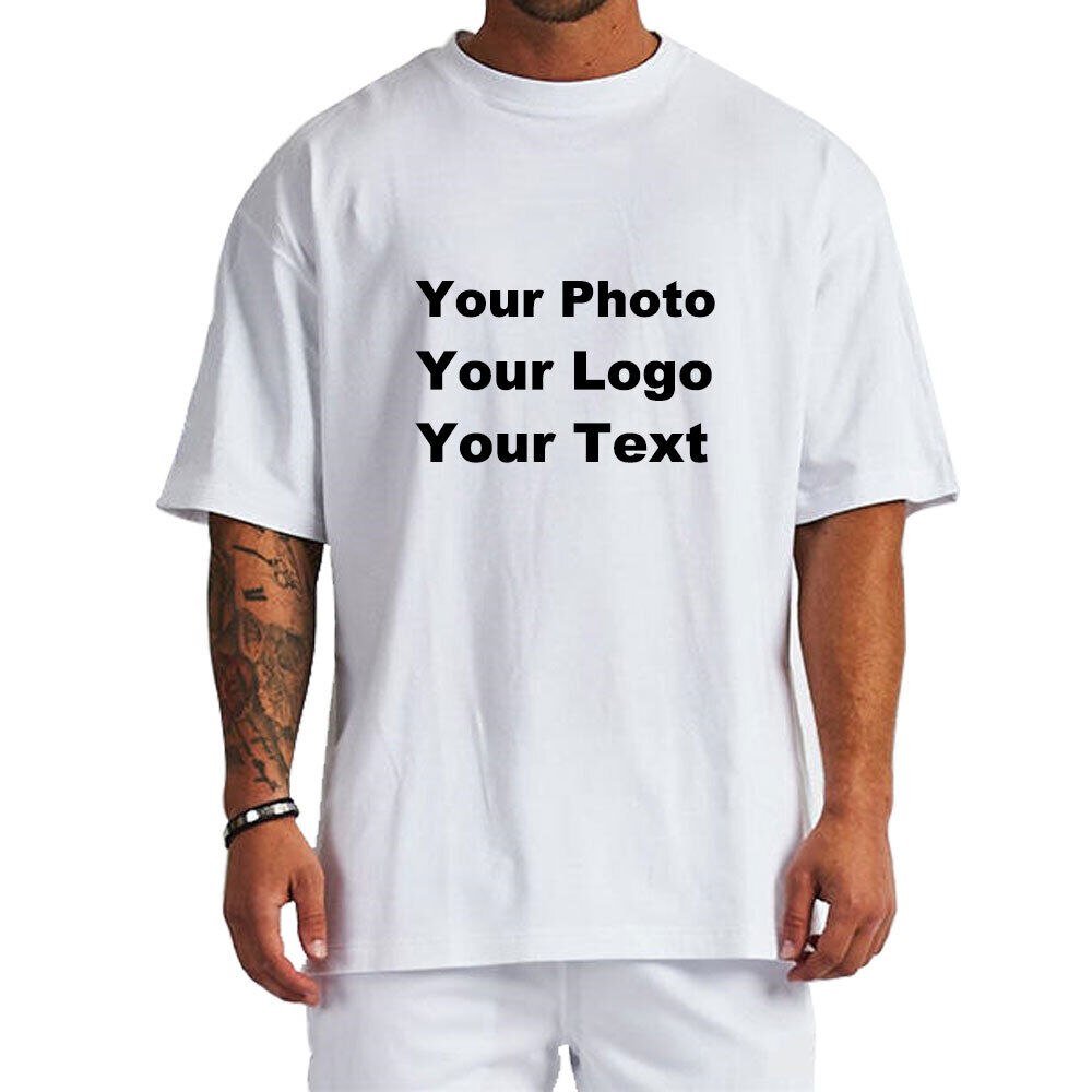 Personalized Custom T-Shirt Printing, Add Your Text / Image / Photo / Logo Gift