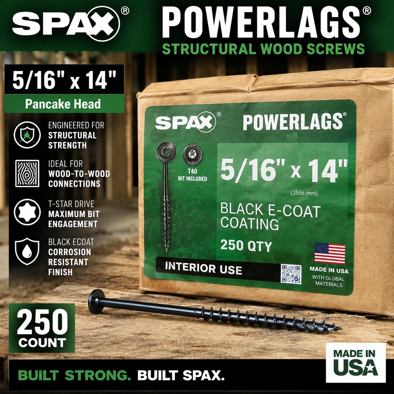 SPAX PowerLags 5/16