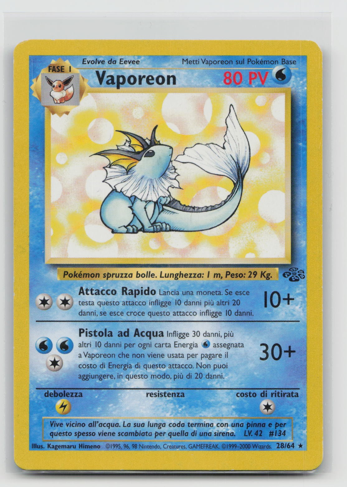 Vaporeon (28) Jungle 28/64 Unlimited HP/DMG