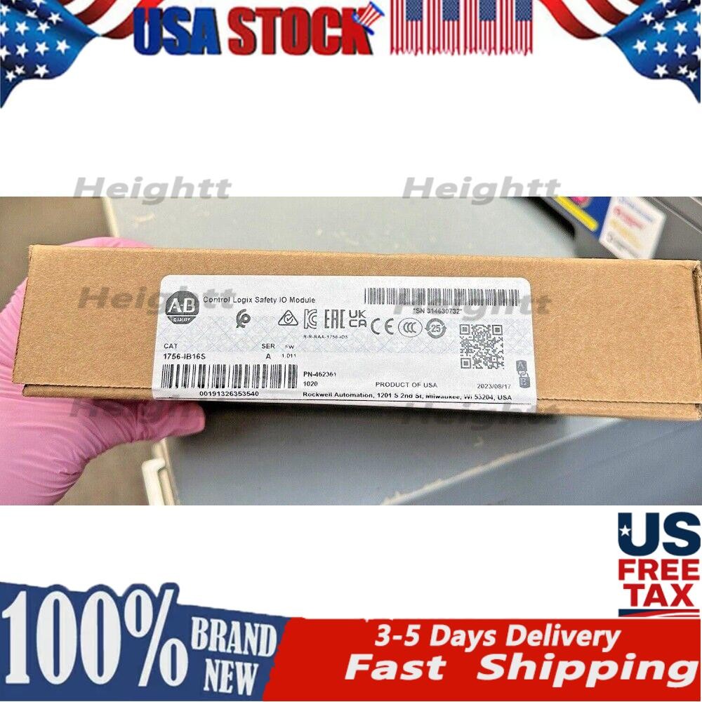 Allen-Bradley 1756-IB16S ControlLogix Safety I/O Module SEALED US Free Tax Allen-Bradley 1756-IB16S ControlLogix Safety I/O Module SEALED US Free Tax