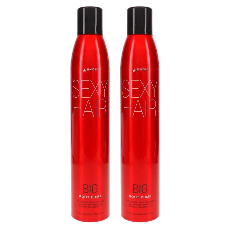 2 Pack SexyHair Big Root Pump Volumizing Spray Mousse, 10 oz 2 Pack SexyHair Big Root Pump Volumizing Spray Mousse, 10 oz