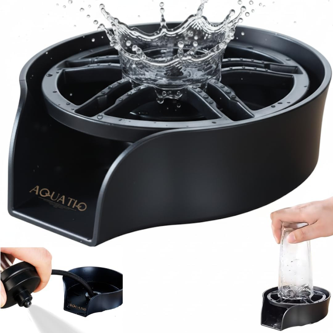 2-In-1 Glass Rinser & Sink Sprayer Attachment – High Pressure Cup Washer