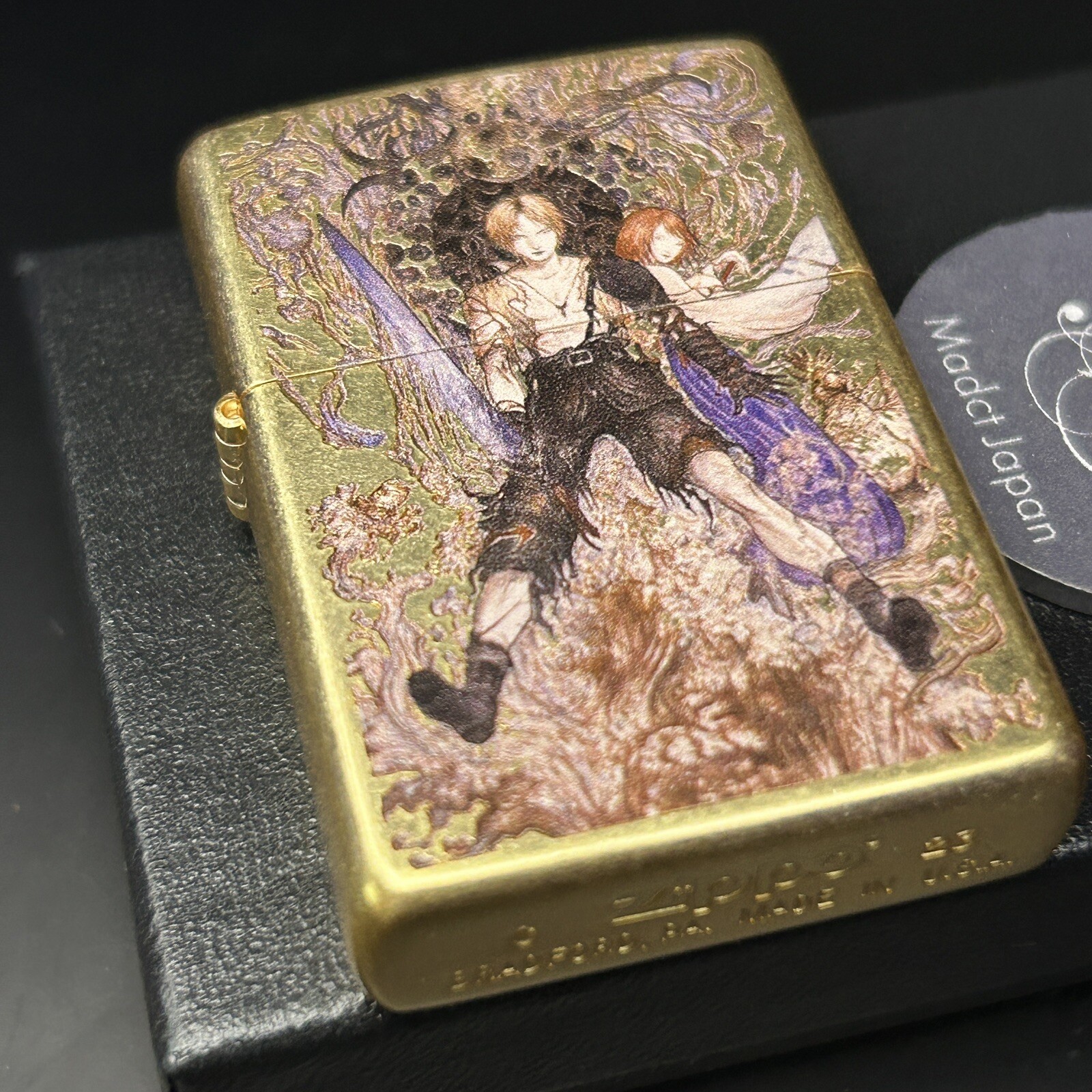 Zippo Final Fantasy 10 Ⅹ Yoshitaka Amano Water Warrior Gold Japan Game