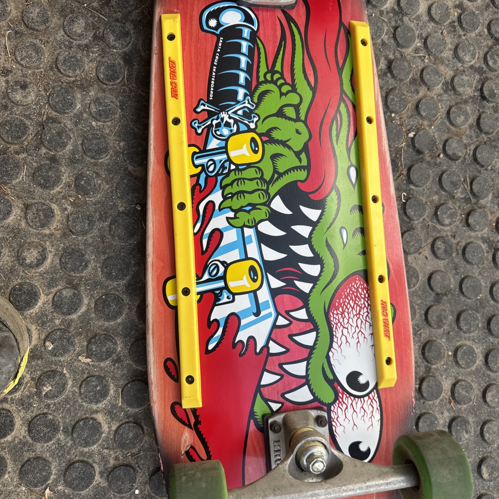 Santa Cruz Keith Meek Slasher Retro Reissue red  Skateboard Complete Deck 