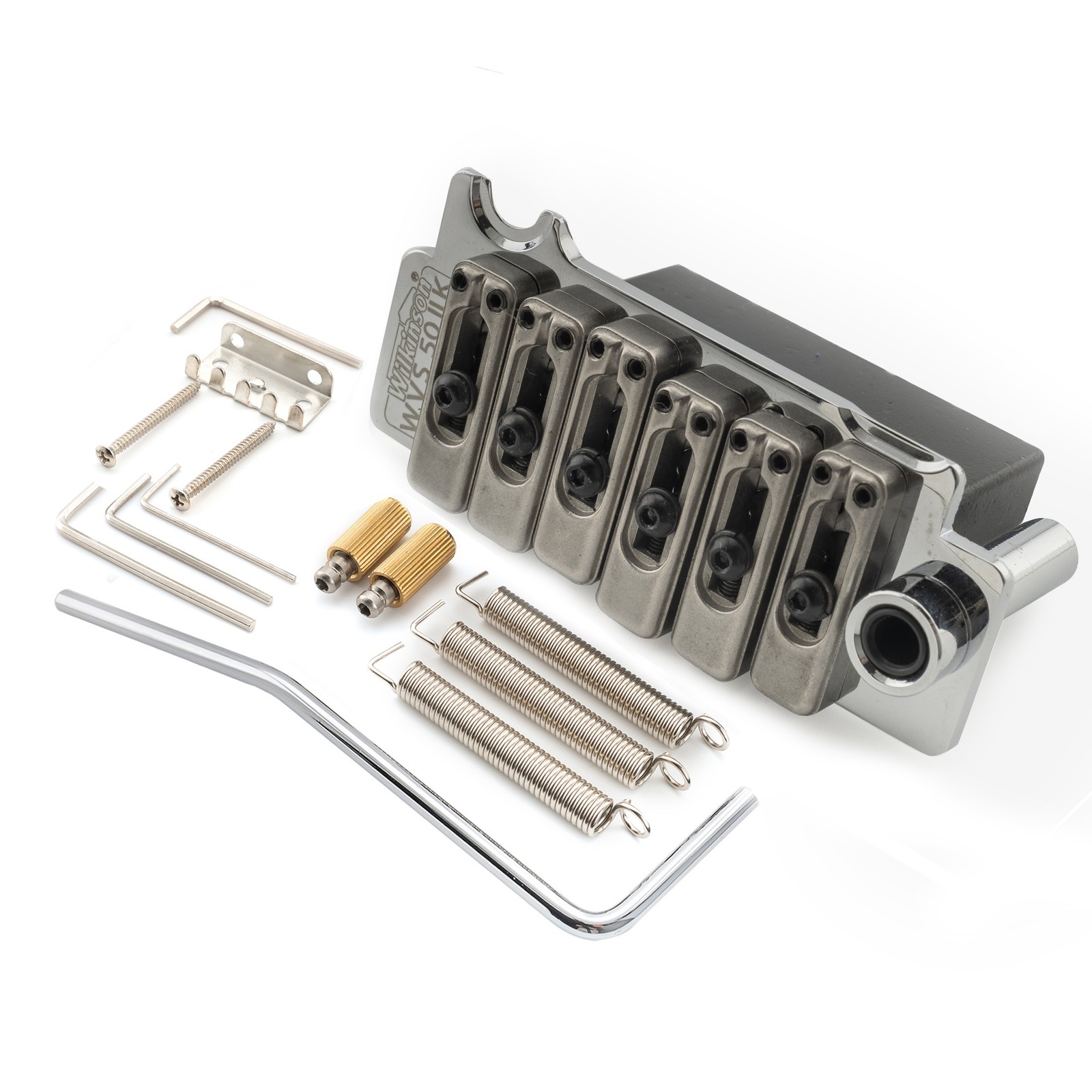 Wilkinson WVS50IIK Chrome 52.5mm Tremolo Bridge Steel Saddle Plate For ST Guitar