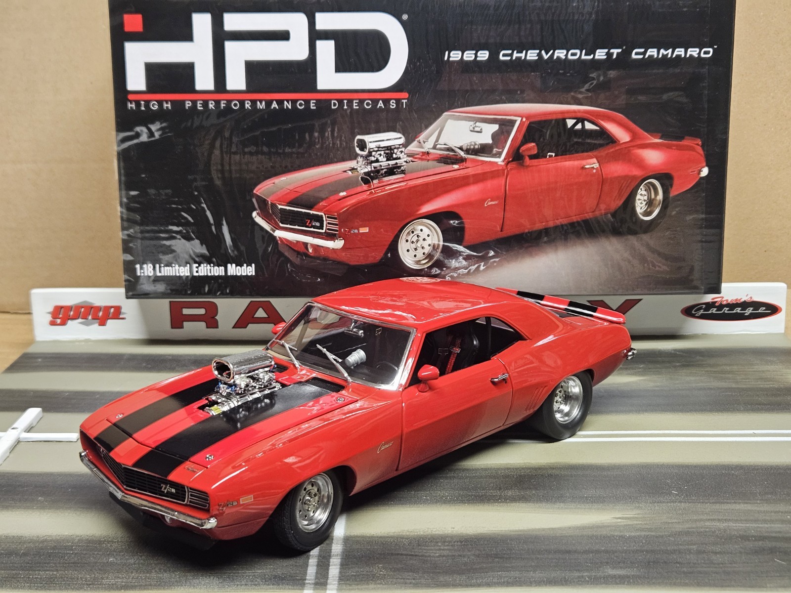 GMP ACME 1:18 1969 CHEVROLET CAMARO HOLESHOT HPD EXCLUSIVE 51451-A