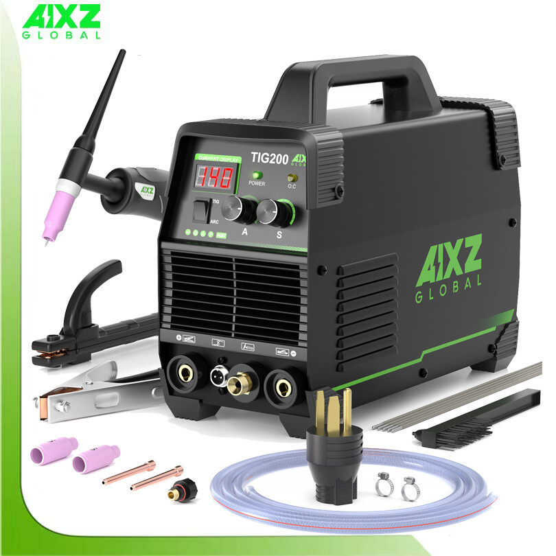 AIXZ 200A HF TIG Welder 2-IN-1 Stick ARC TIG Welding Machine & Post Gas Function AIXZ 200A HF TIG Welder 2-IN-1 Stick ARC TIG Welding Machine & Post Gas Function