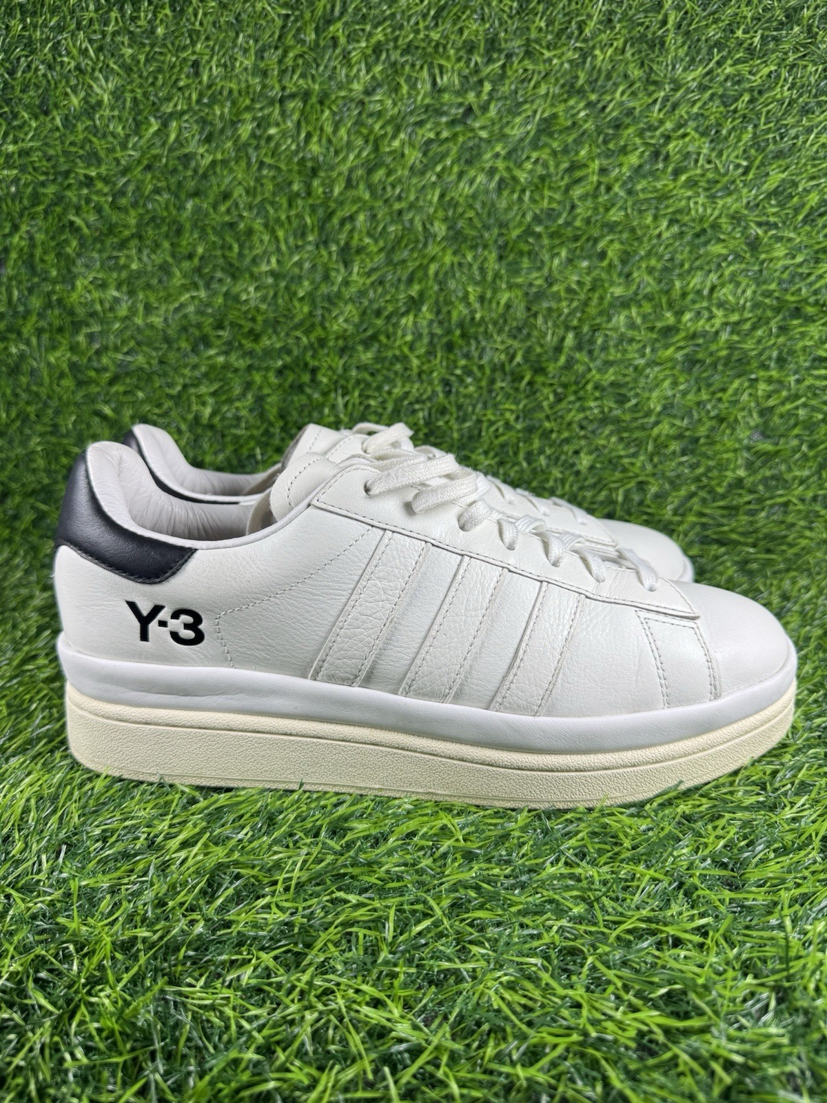 Adidas Y-3 Hicho Black White Mens Size 10 FZ4339 Leather Sneakers Adidas Y-3 Hicho Black White Mens Size 10 FZ4339 Leather Sneakers