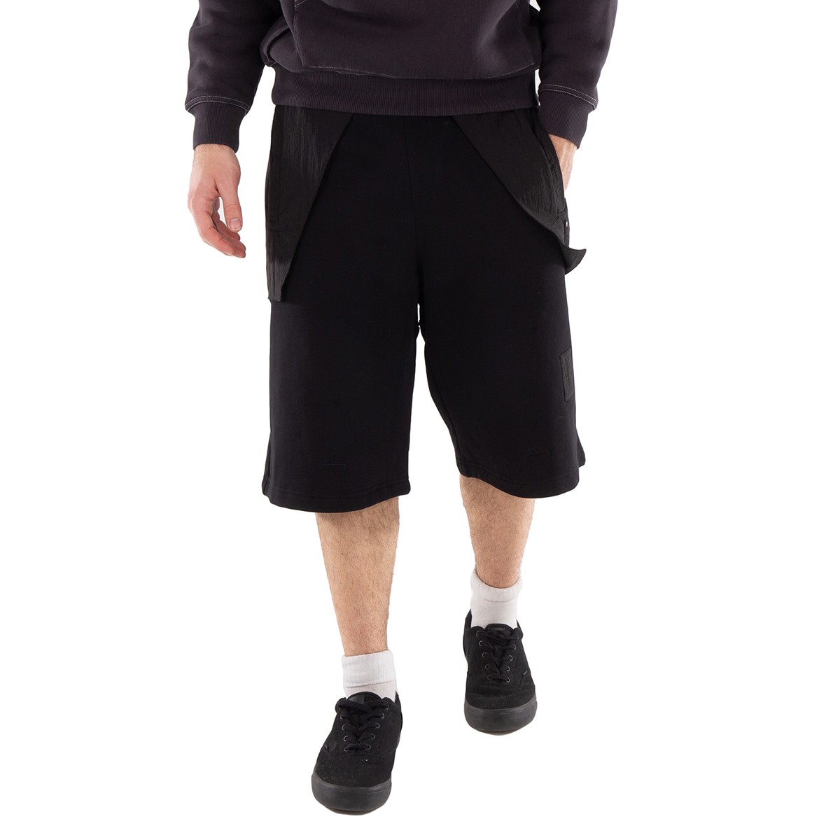 A Cold Wall Overlay Cotton Sweatshorts