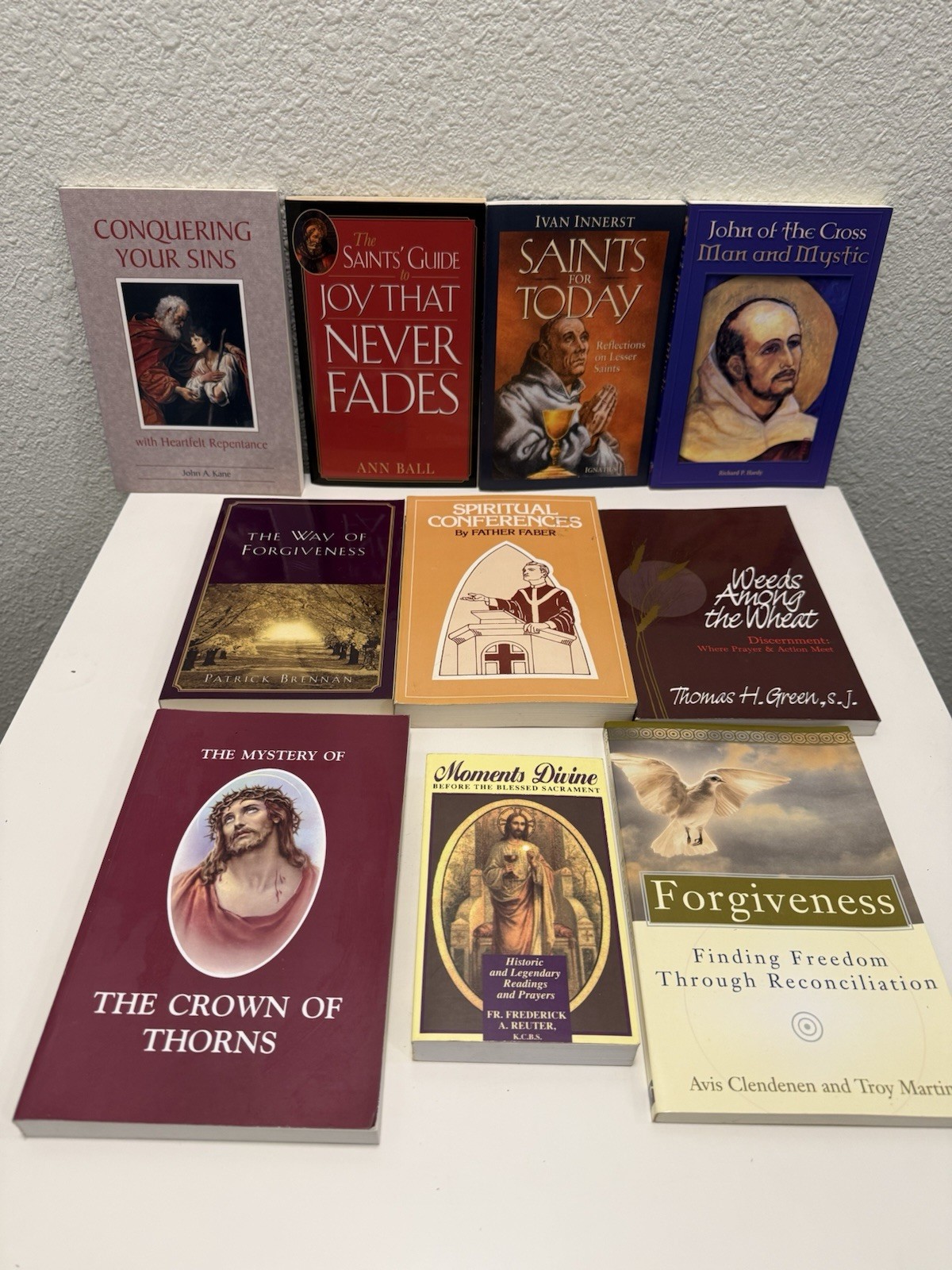 10 Catholic Books Lot Saints Prayer Mysticism Devotional TAN Ignatius
