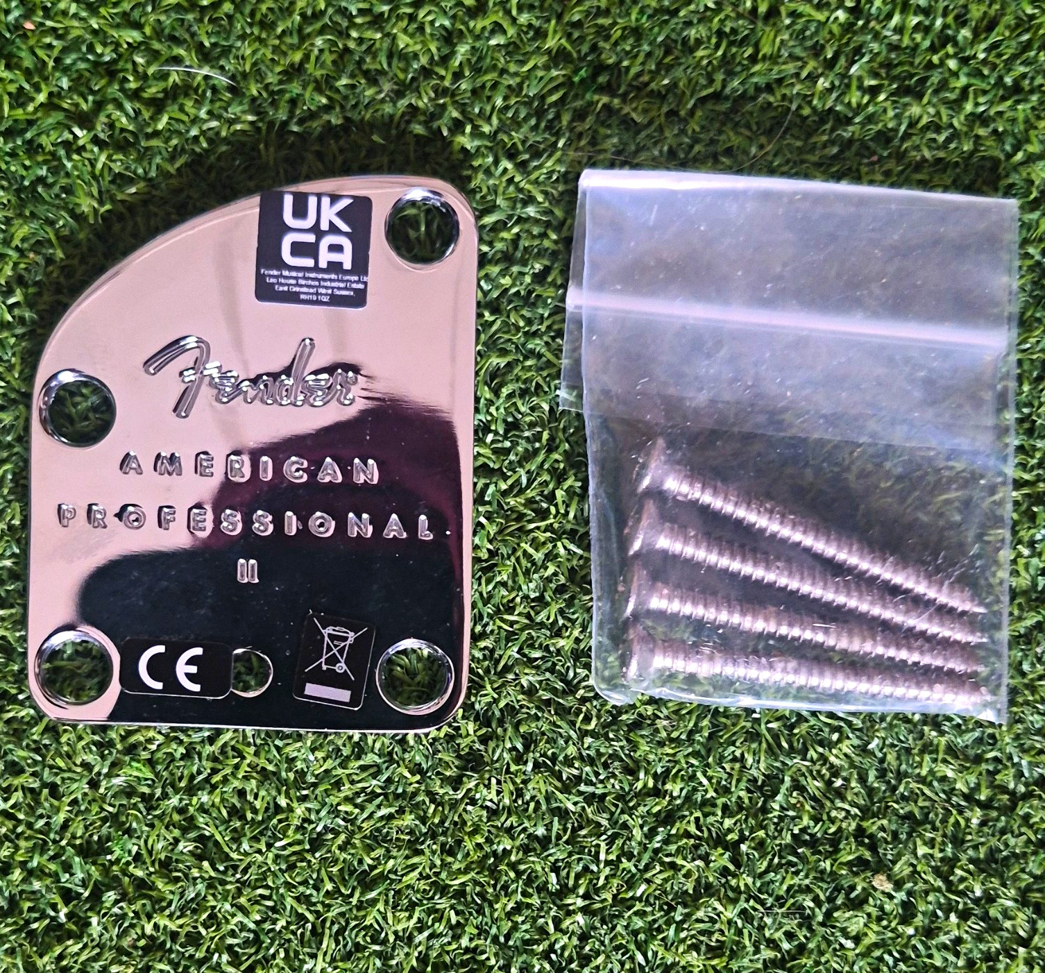 Genuine Fender American Professional II Neck Plate. Strat Tele Precision Jazz.