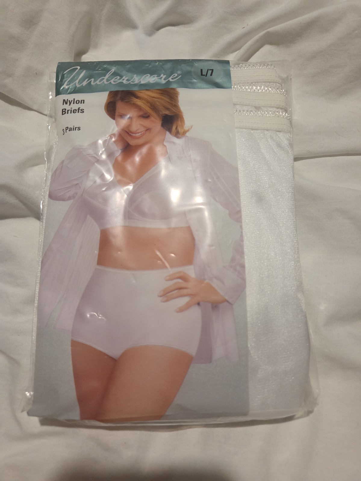 NEW  VTG JCPenney Underscore Nylon Briefs Women\'s Sz 7  Pack BRAND NEW