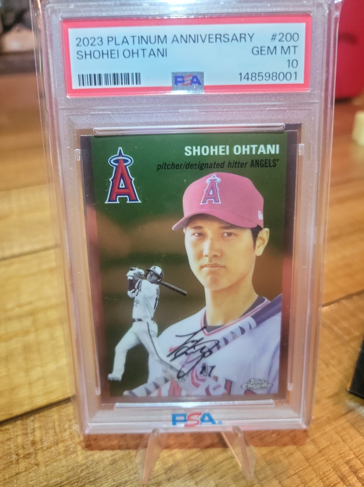 2023 TOPPS CHROME PLATINUM ANNIVERSARY #200 SHOHEI OHTANI PSA 10