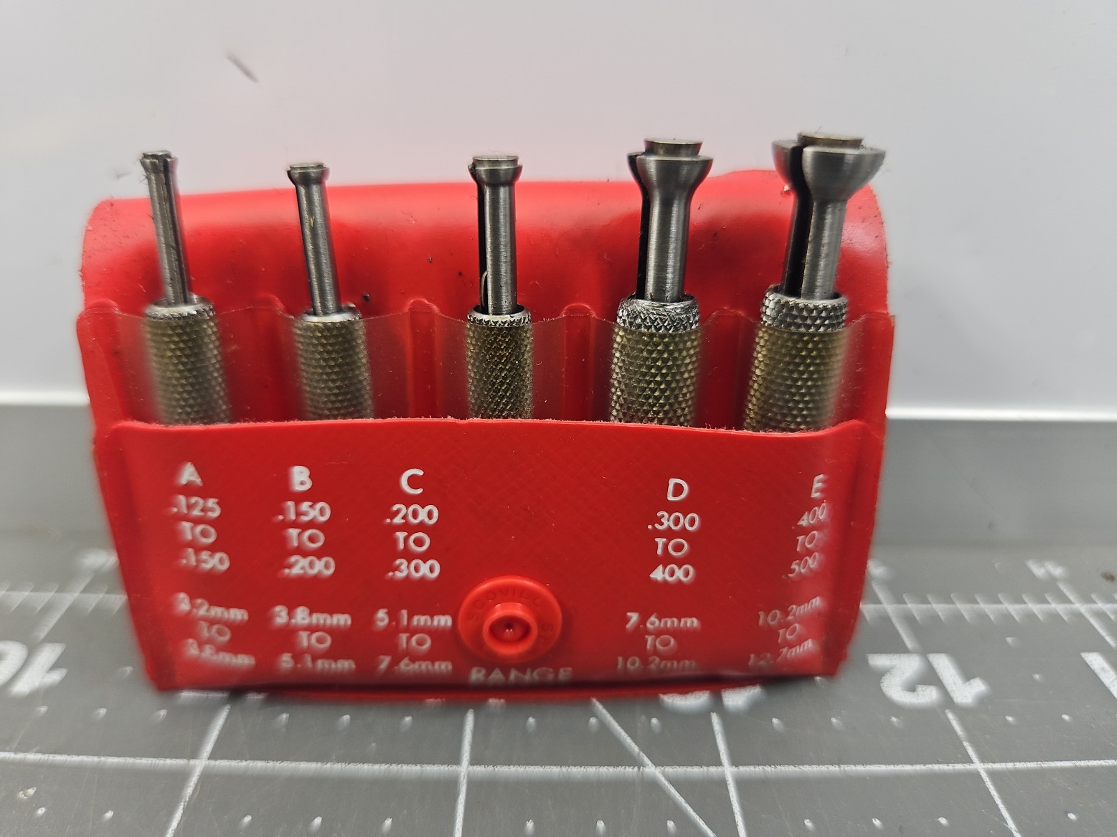 Vintage Starrett S-830F Small Hole Gages Complete with Case